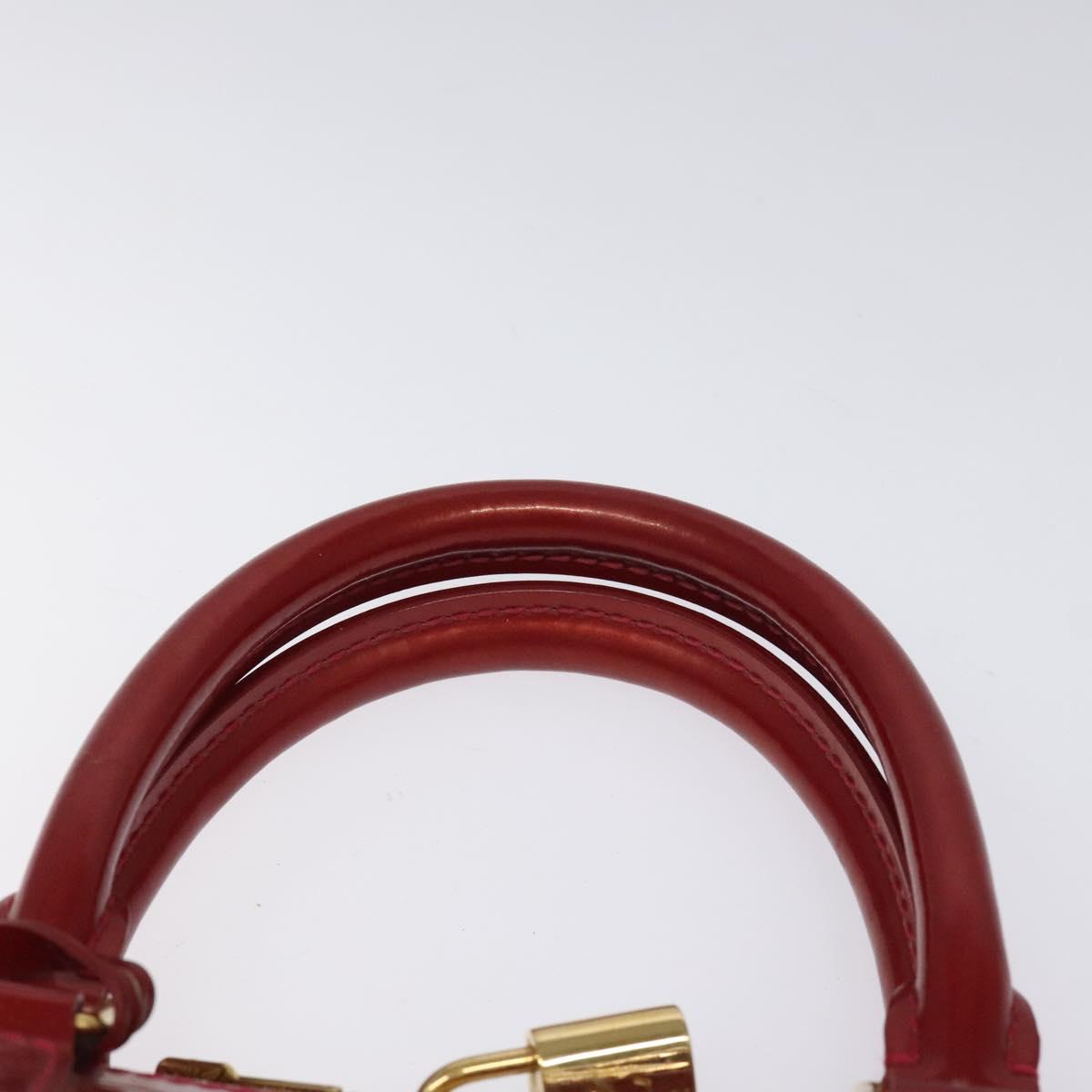 Patent Leather Alma Bag with Padlock and Key