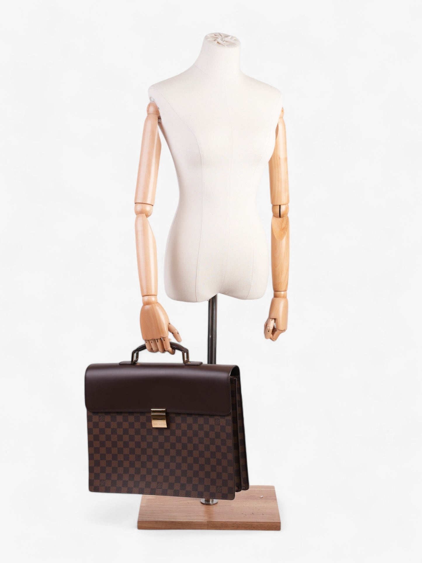 Louis Vuitton Altona Damier Ebene Coated Canvas GM