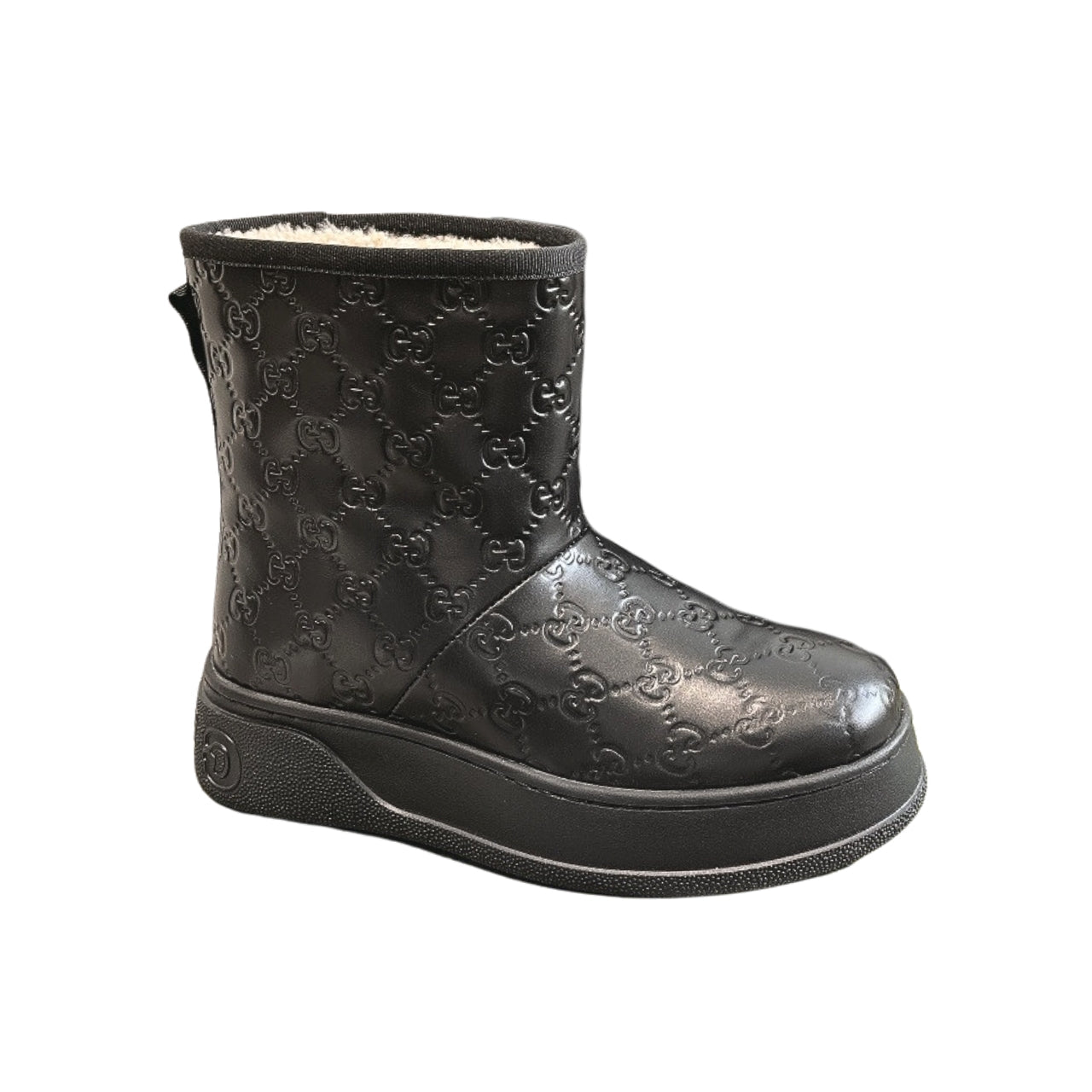 GG WOMEN担 BOOT GG LEATHER BLACK