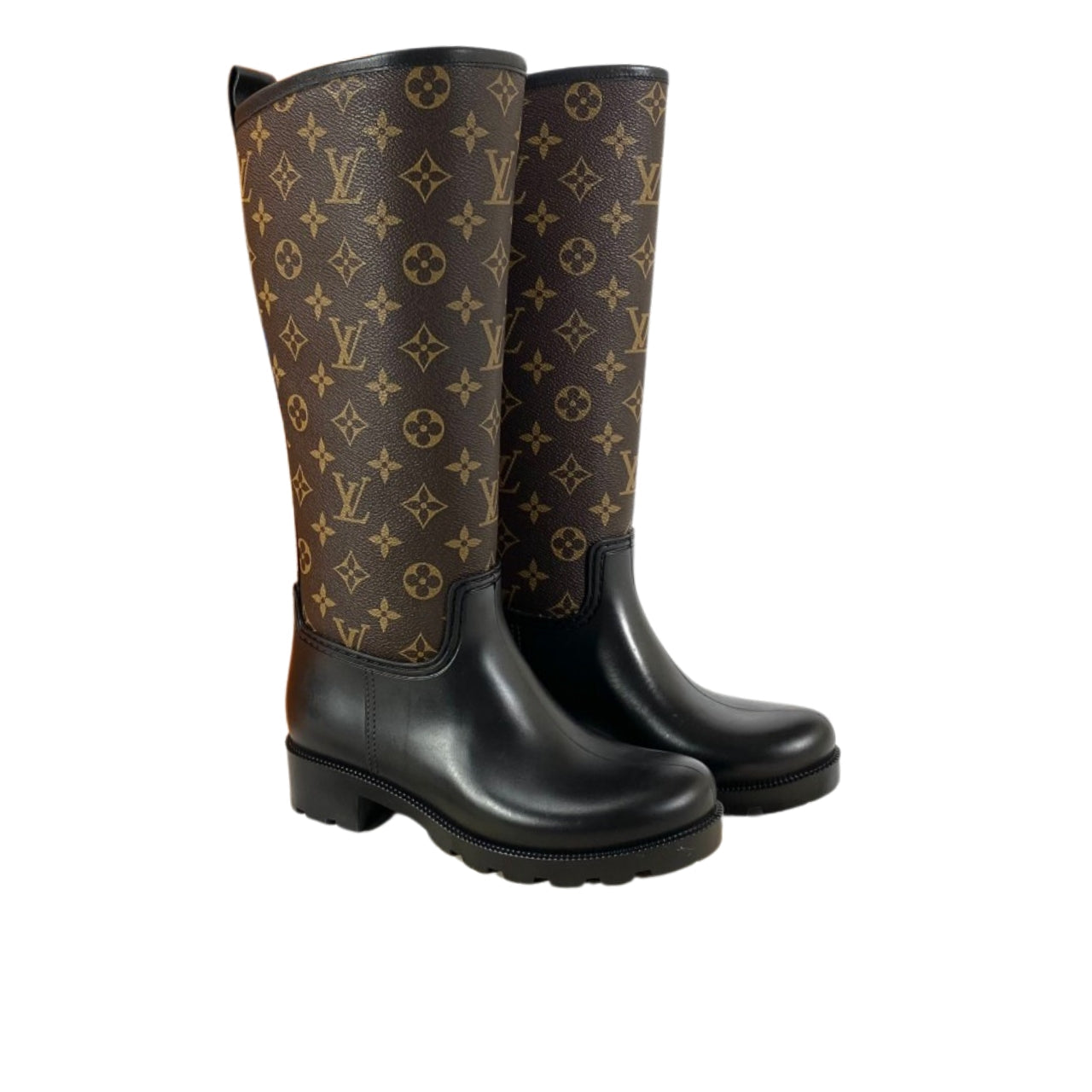 LV ASPEN PLATFORM ANKLE BOOT GLMNOGRAM BROWN