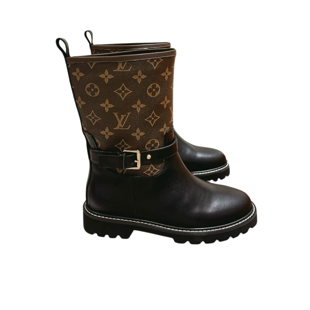 LV TERRITORY FLAT ANKLE BOOT GLMNOGRAM BROWN