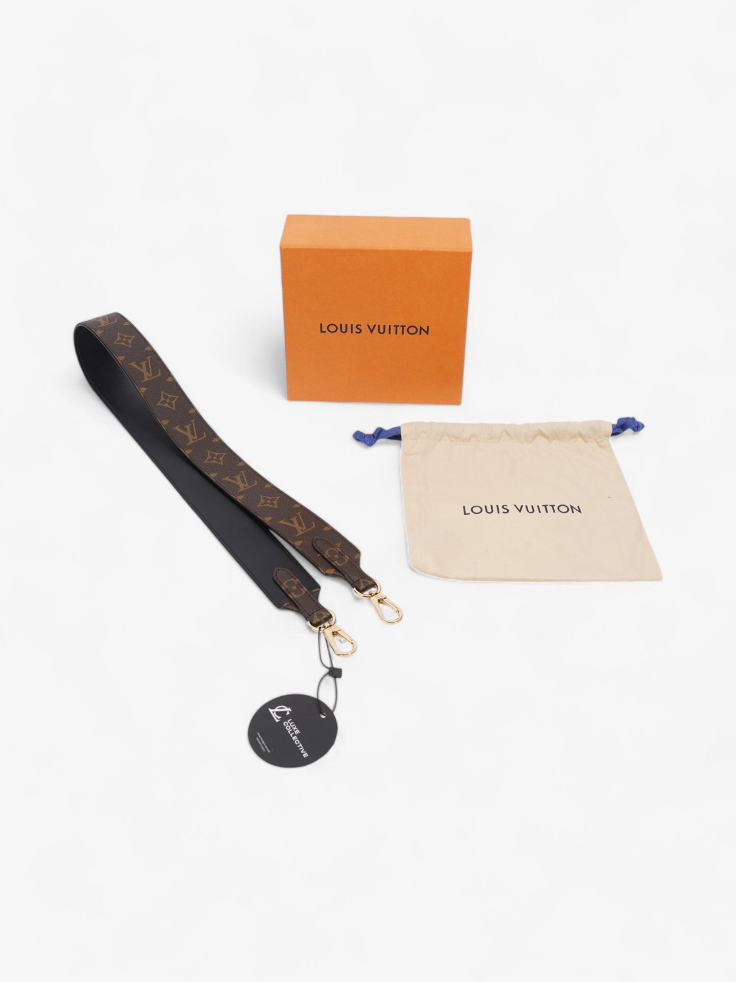 Louis Vuitton Bandouliere Bag Strap Monogram / Gold Canvas