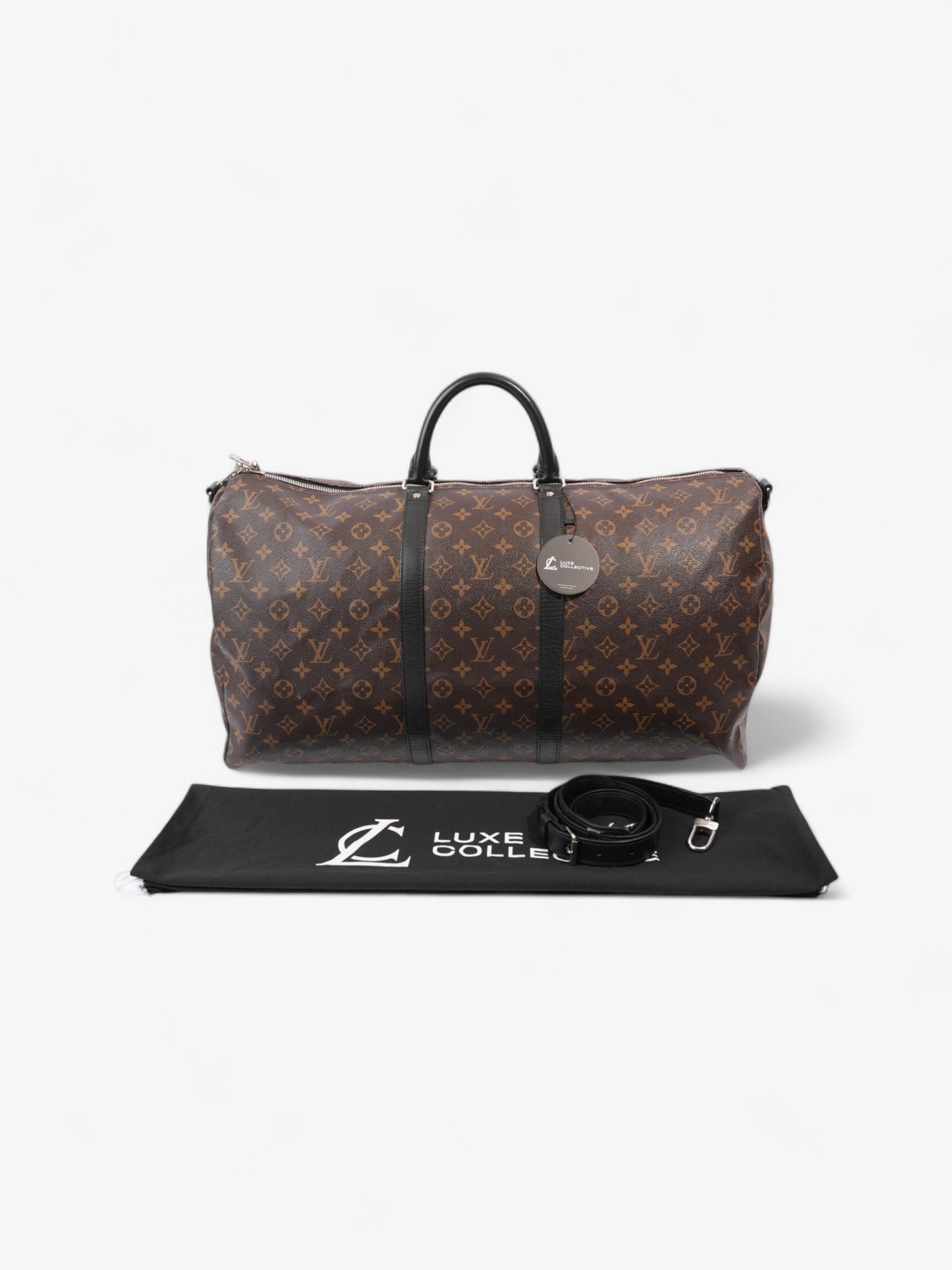 Louis Vuitton Keepall Bandouliere Monogram / Black Coated Canvas 55
