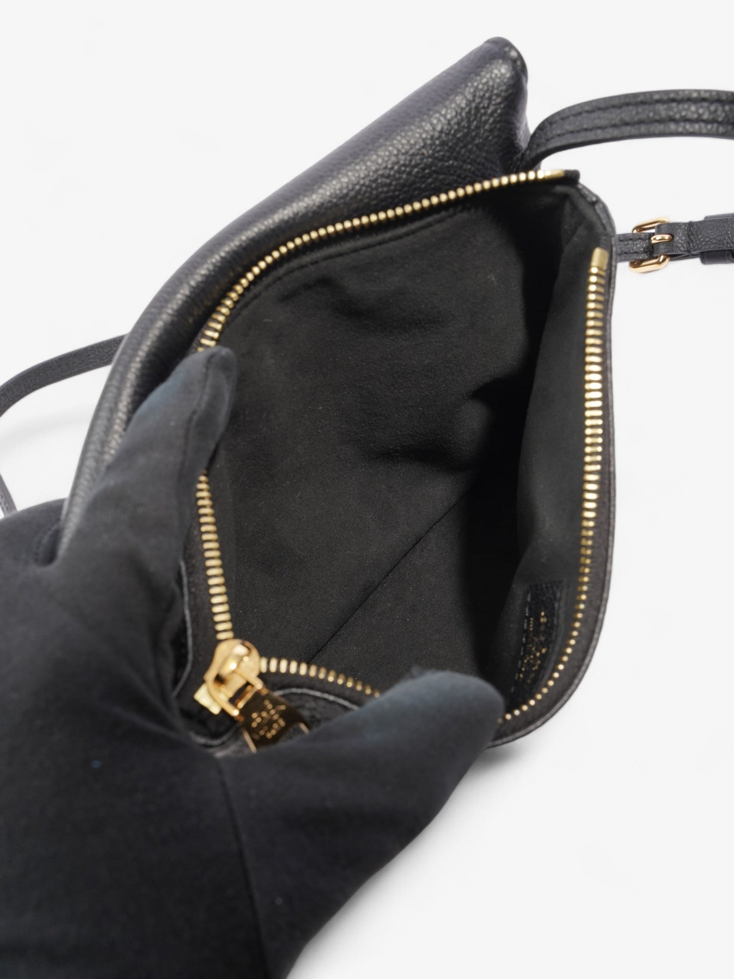 Louis Vuitton Twice Pouch Black Empreinte Leather