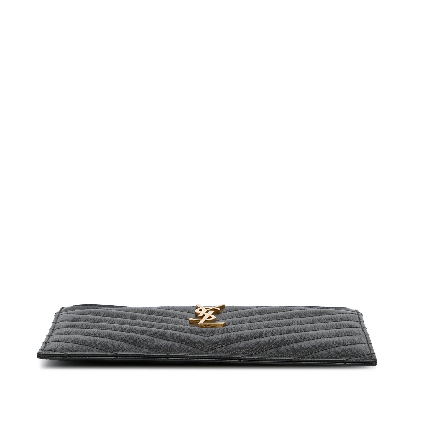 Yves Saint Laurent Clutch Black Quilted Leather