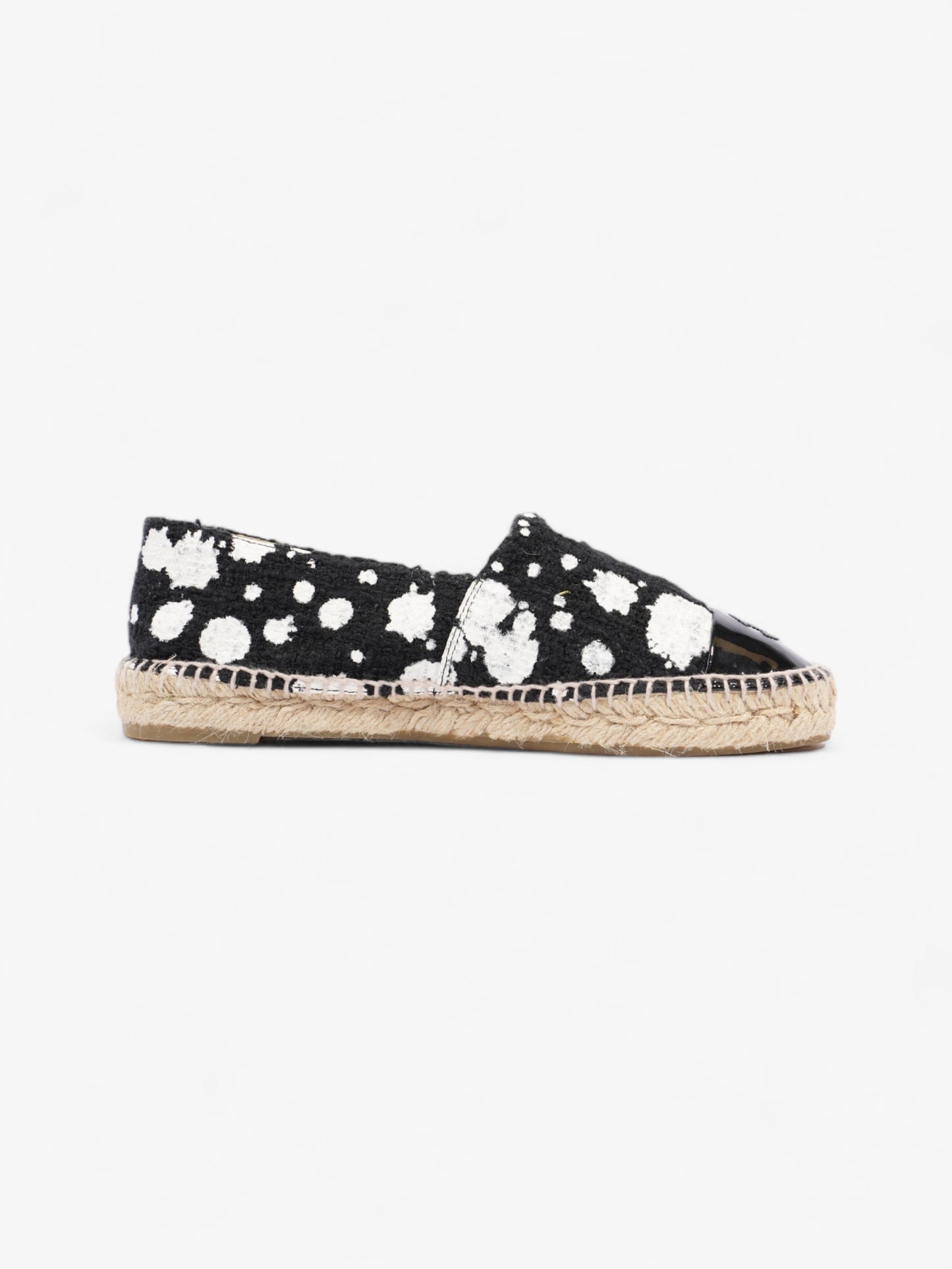 Chanel Espadrilles Black / White Cotton EU 38 UK 5