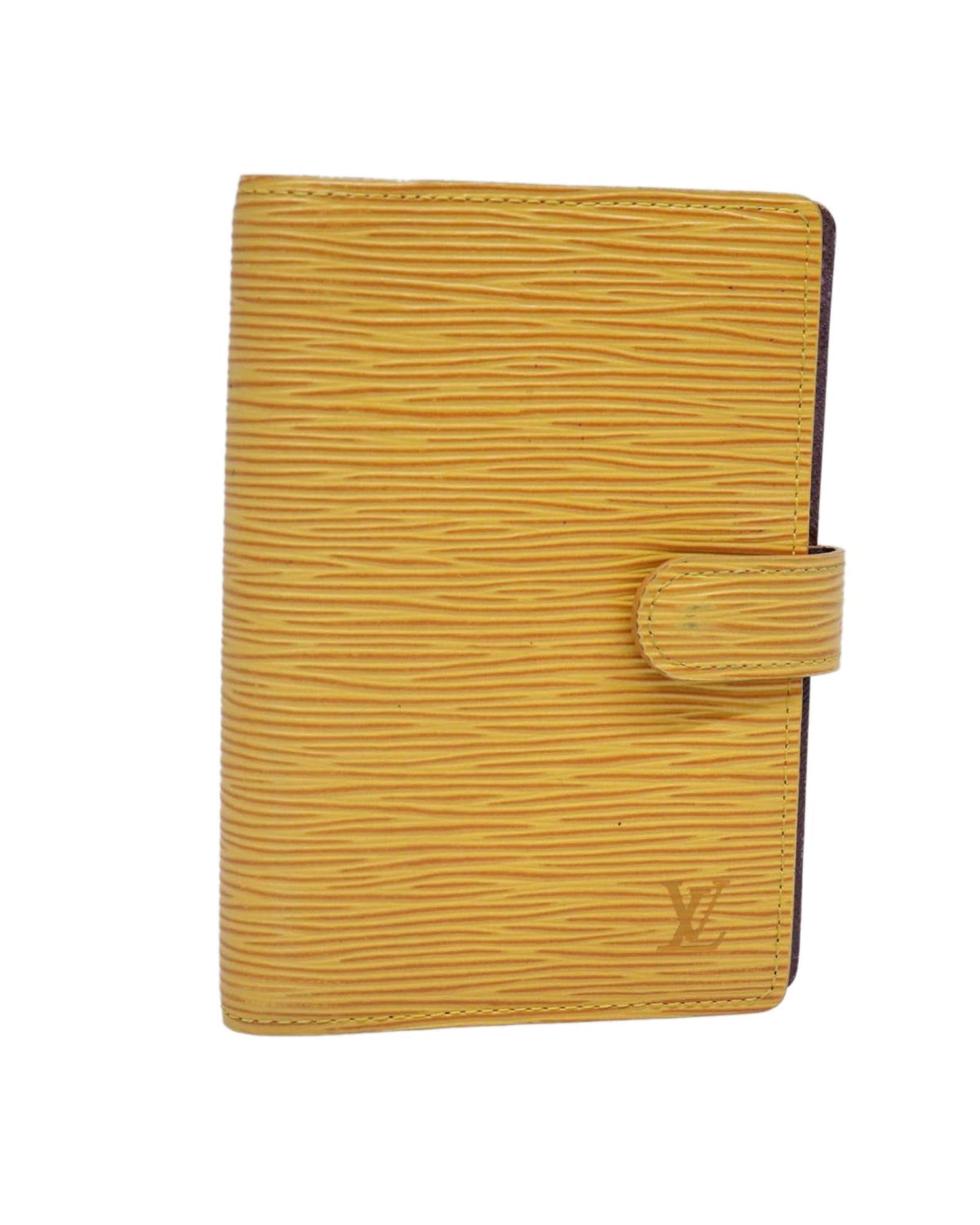 Epi Leather Day Planner Cover with Button Clasp