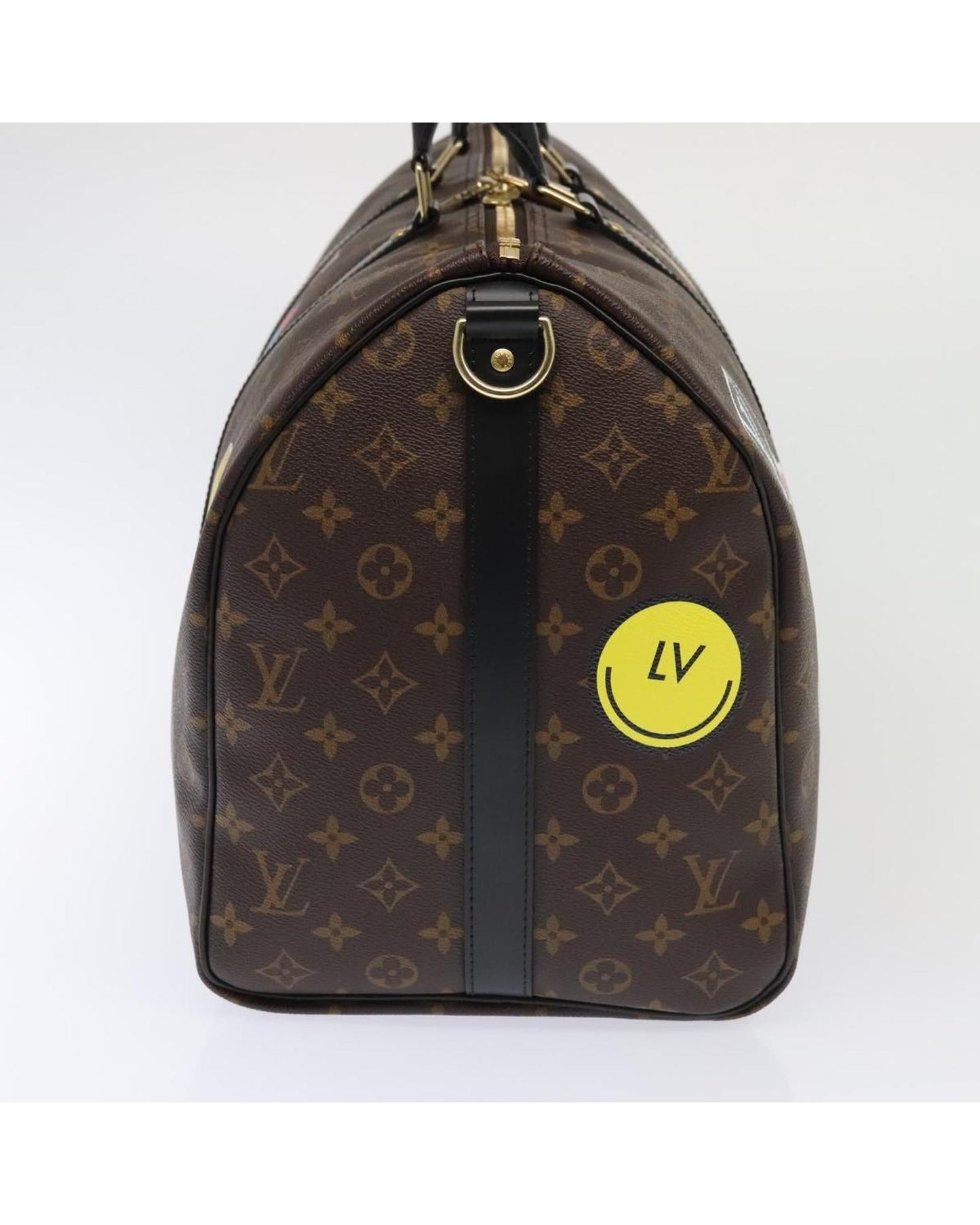 Monogram Canvas Keepall Bandouliere Bag with Dust Bag and Accessories