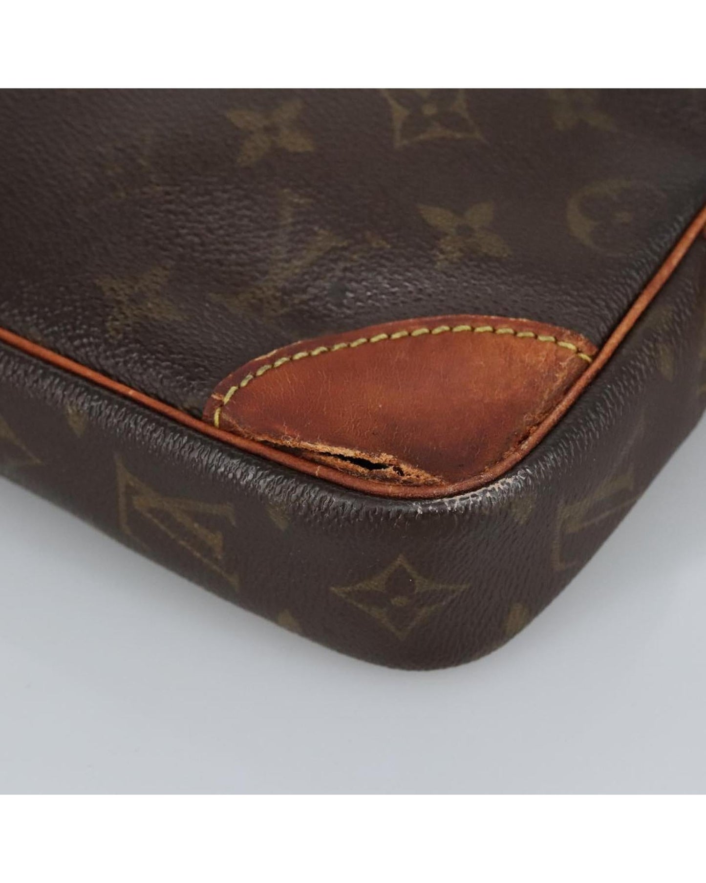 Monogram Canvas Clutch Bag with  Detailing