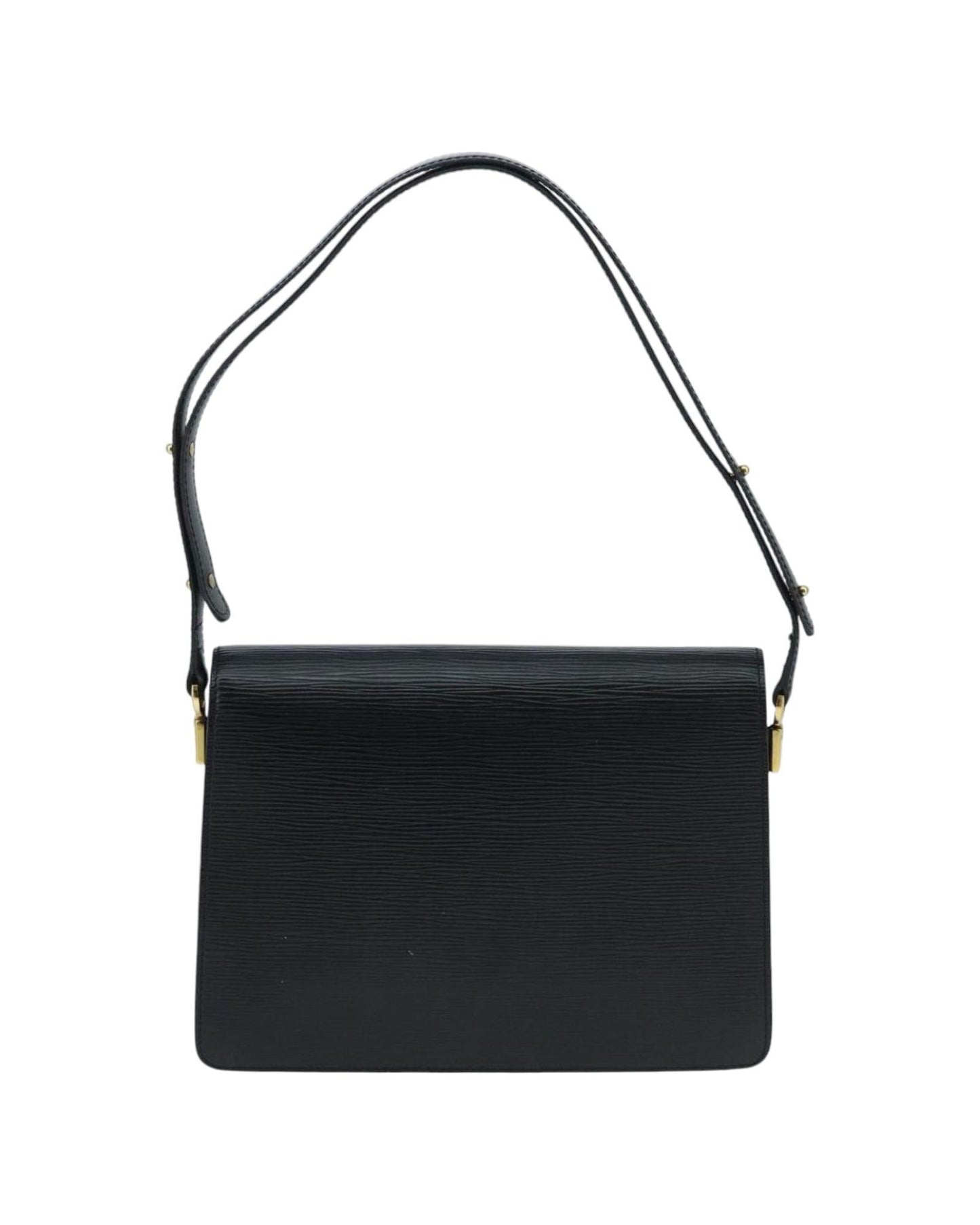 Epi Leather Shoulder Bag with Adjustable Strap