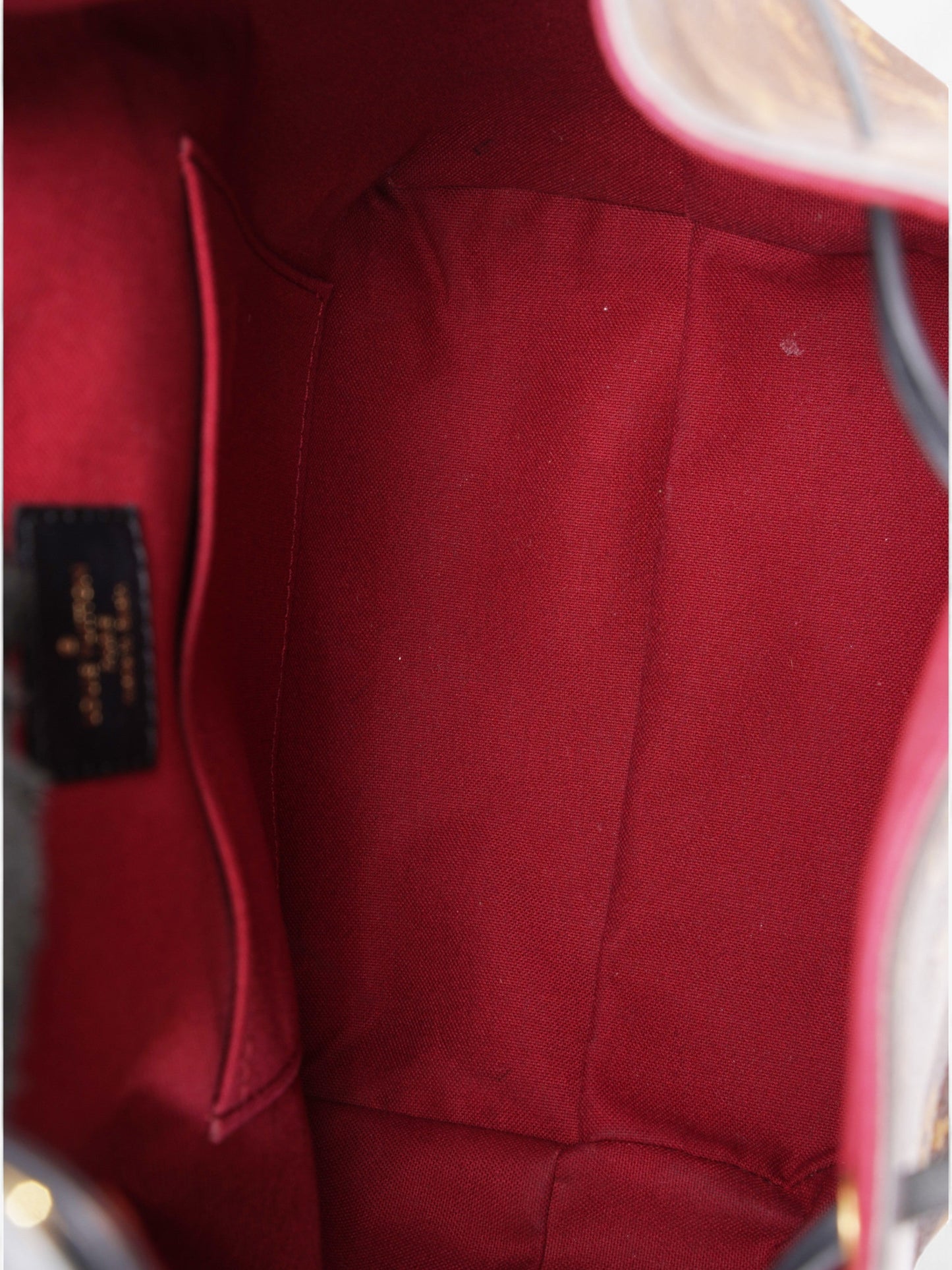 Louis Vuitton Montsouris  Monogram / Black Coated Canvas PM