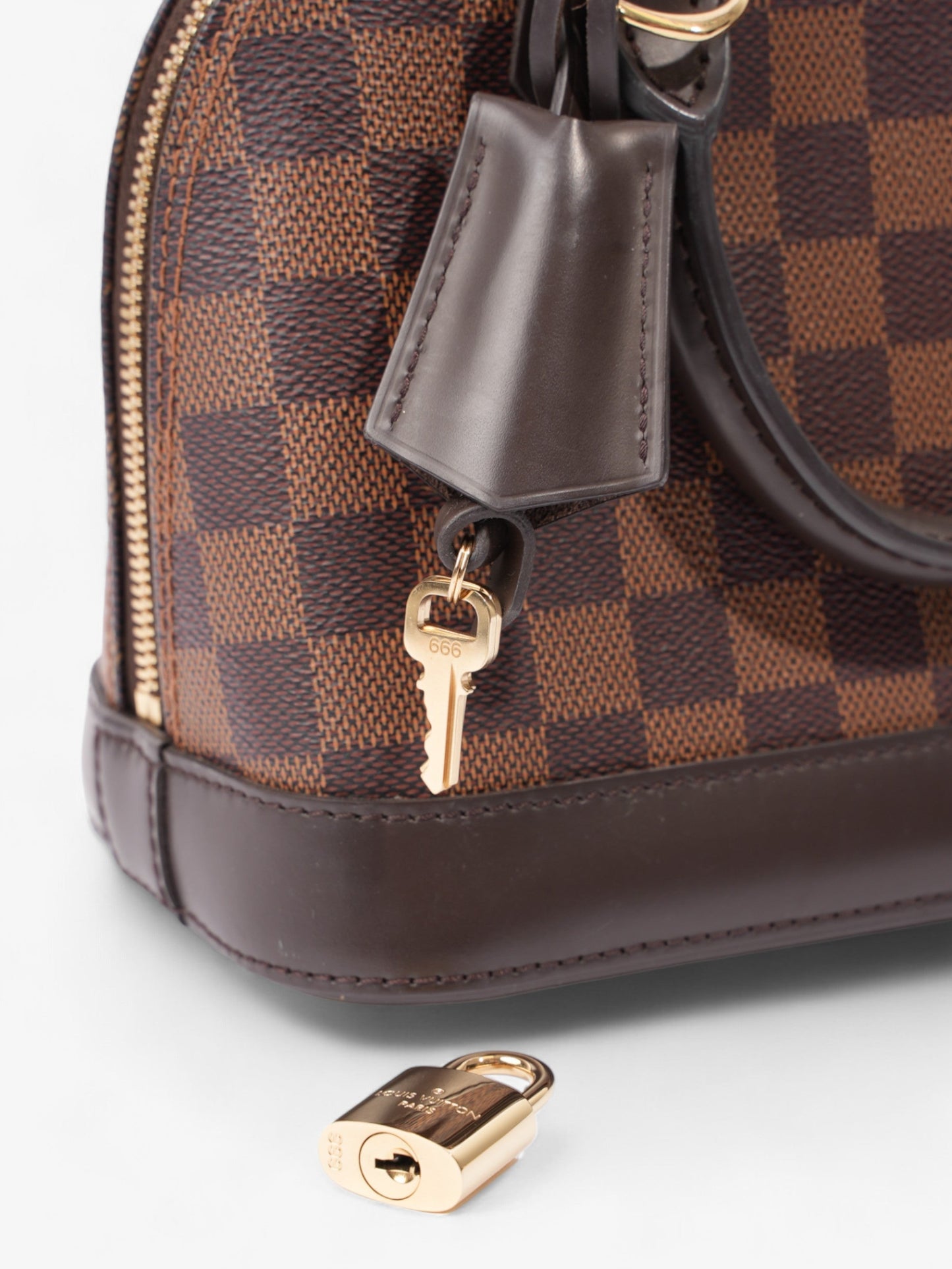 Louis Vuitton Alma BB Damier Ebene Coated Canvas