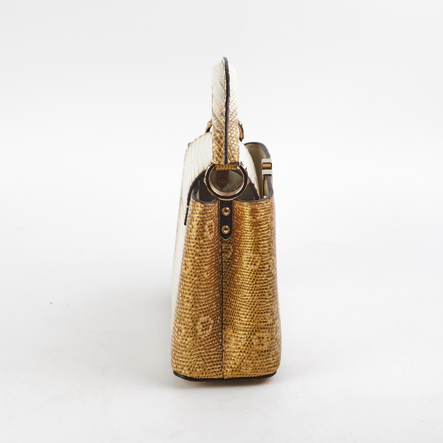 Louis Vuitton Lizard Capucines Mini Gold