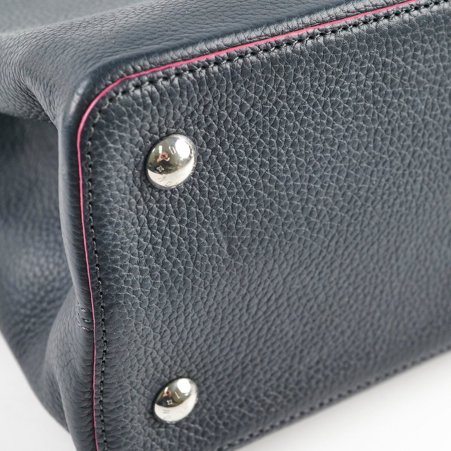 Louis Vuitton Capucines GM Navy Pink