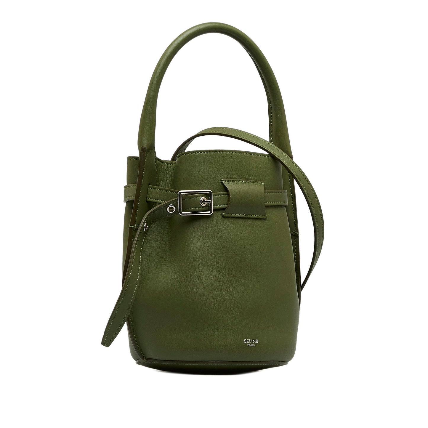 Celine Big Bucket Bag Nano Green Leather