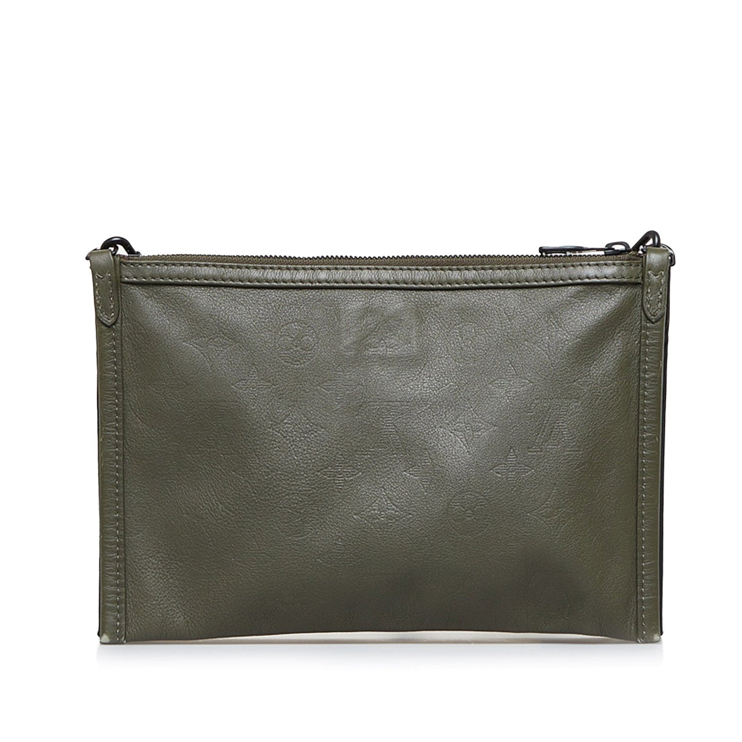 Louis Vuitton Shadow Double Flat Black Monogram Leather