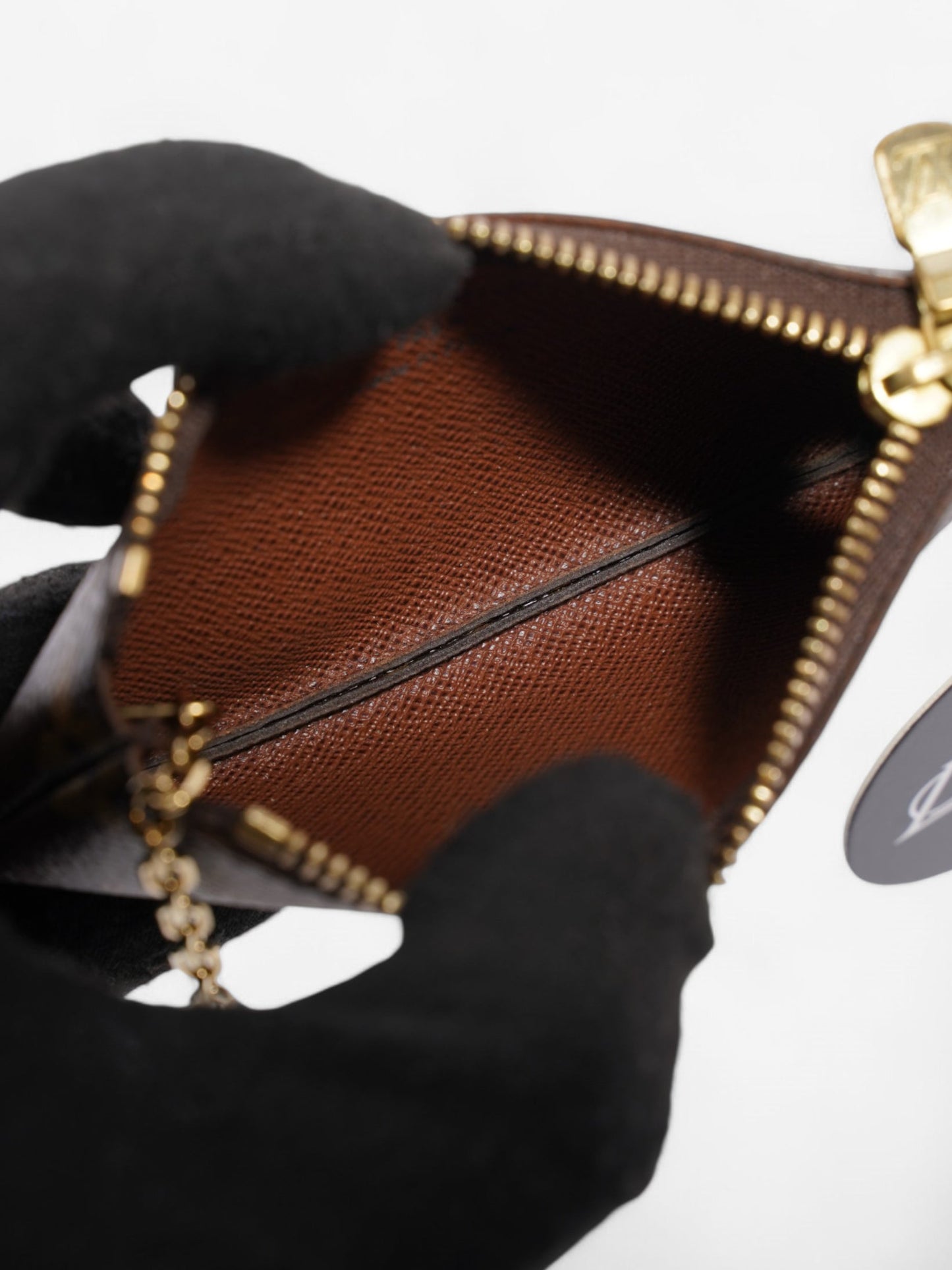 Louis Vuitton Pochette Cles Coin Purse Monogram Coated Canvas