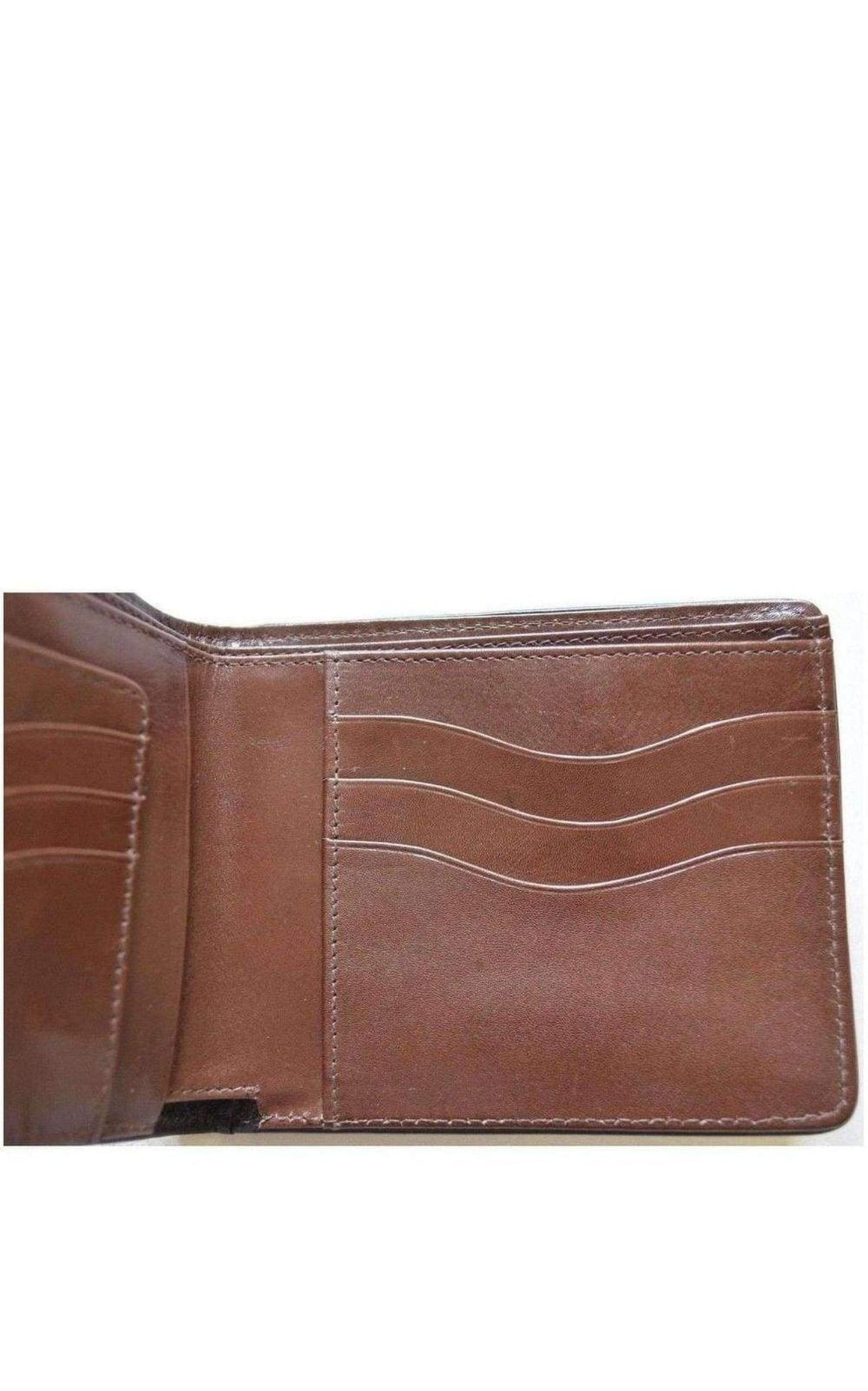 Two Tone Crock Print Leather Wallet