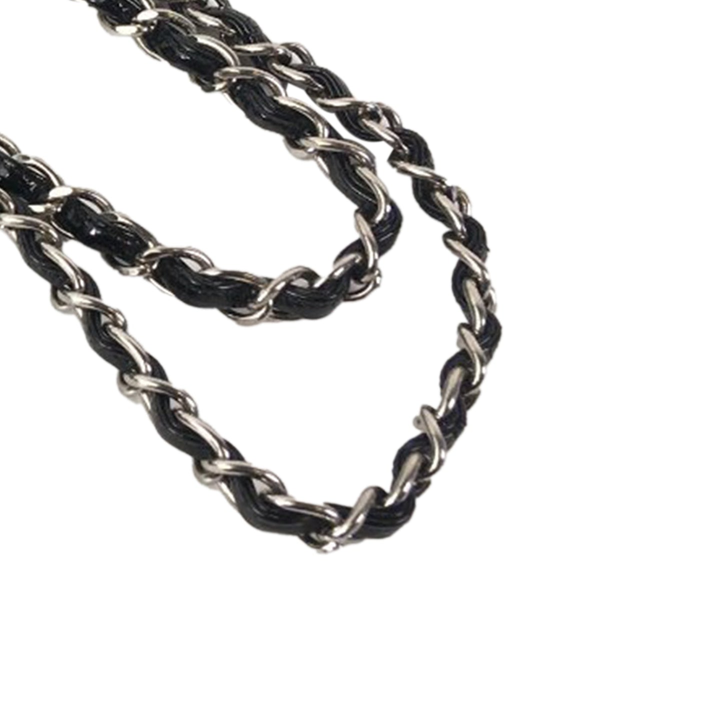 Chanel Classic Double Flap Jumbo Black Patent Leather Silver
