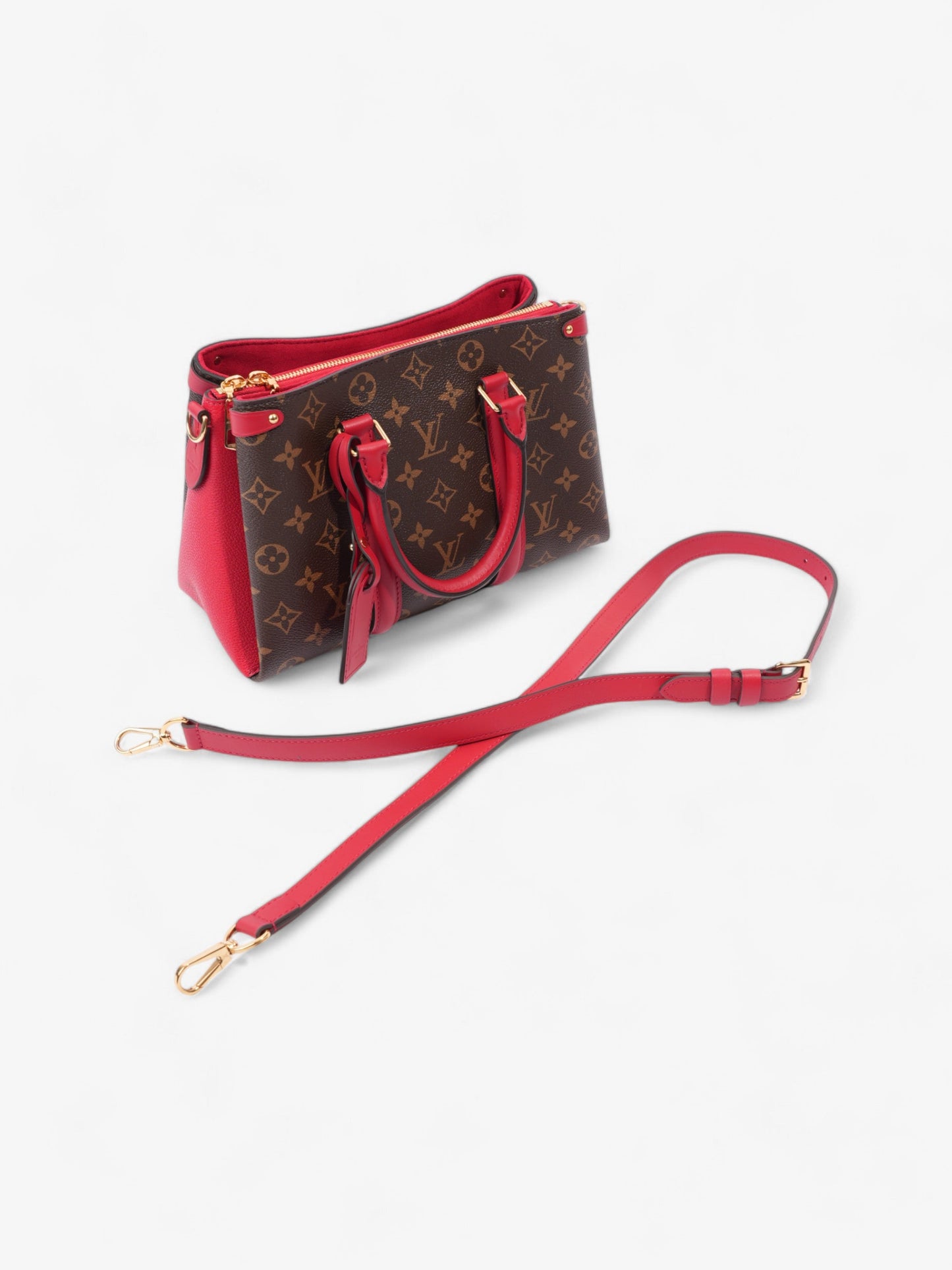 Louis Vuitton Soufflot Monogram / Cherry Coated Canvas BB
