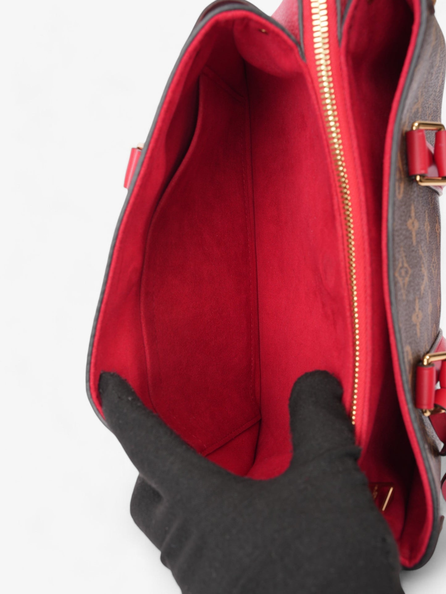 Louis Vuitton Soufflot Monogram / Cherry Coated Canvas BB
