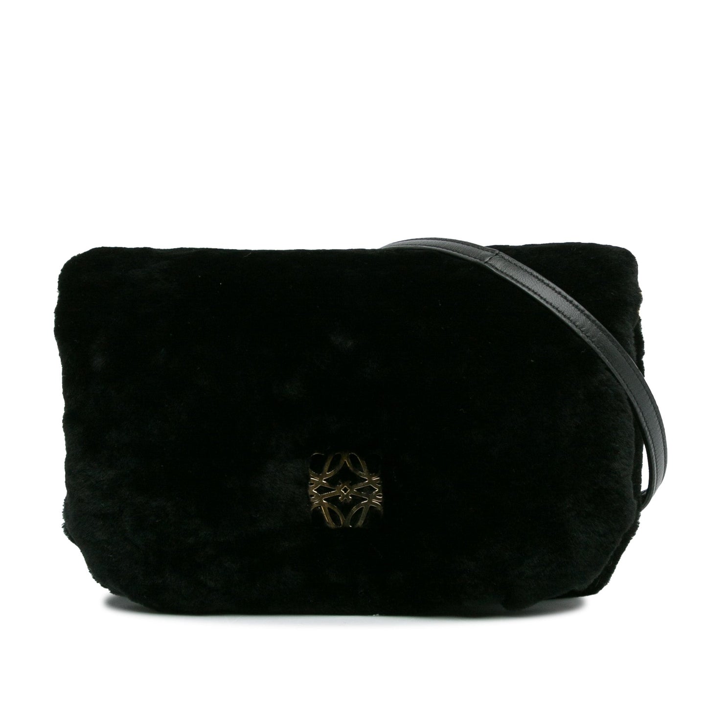 Loewe Goya Mini Black Shearling