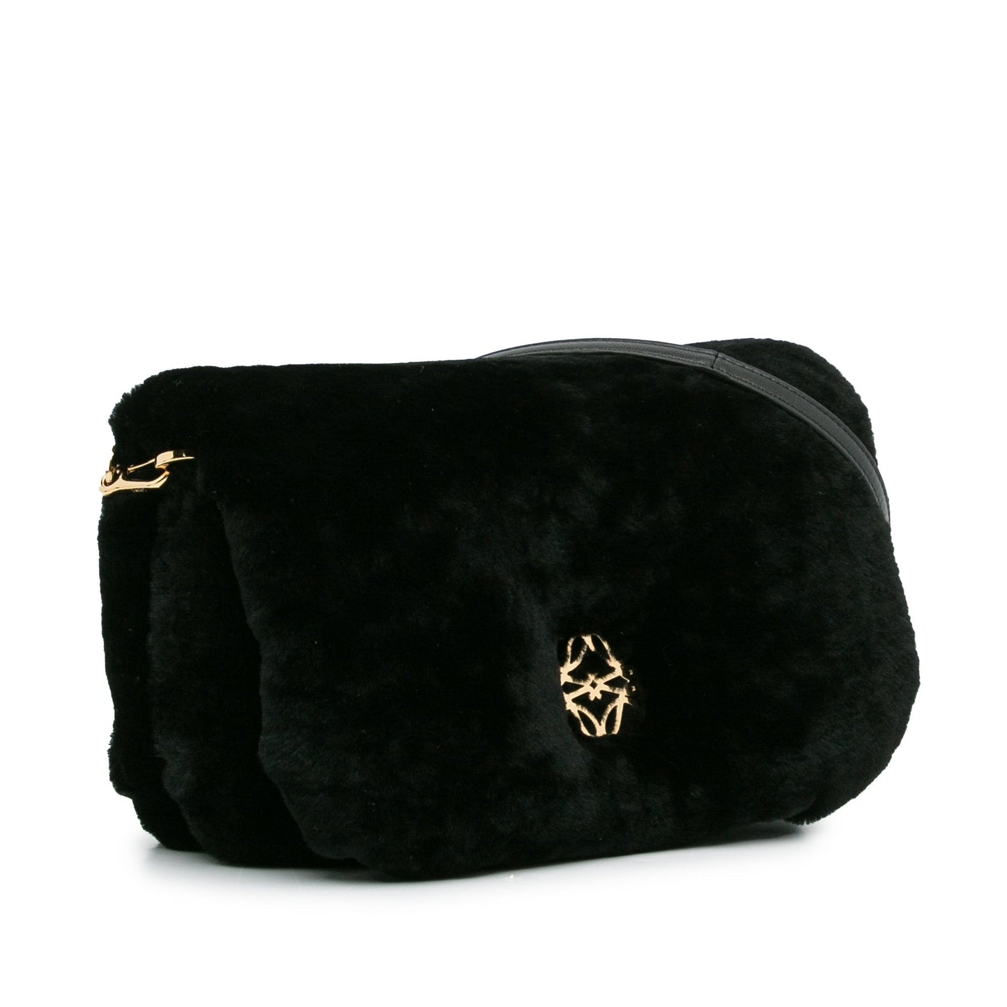 Loewe Goya Mini Black Shearling