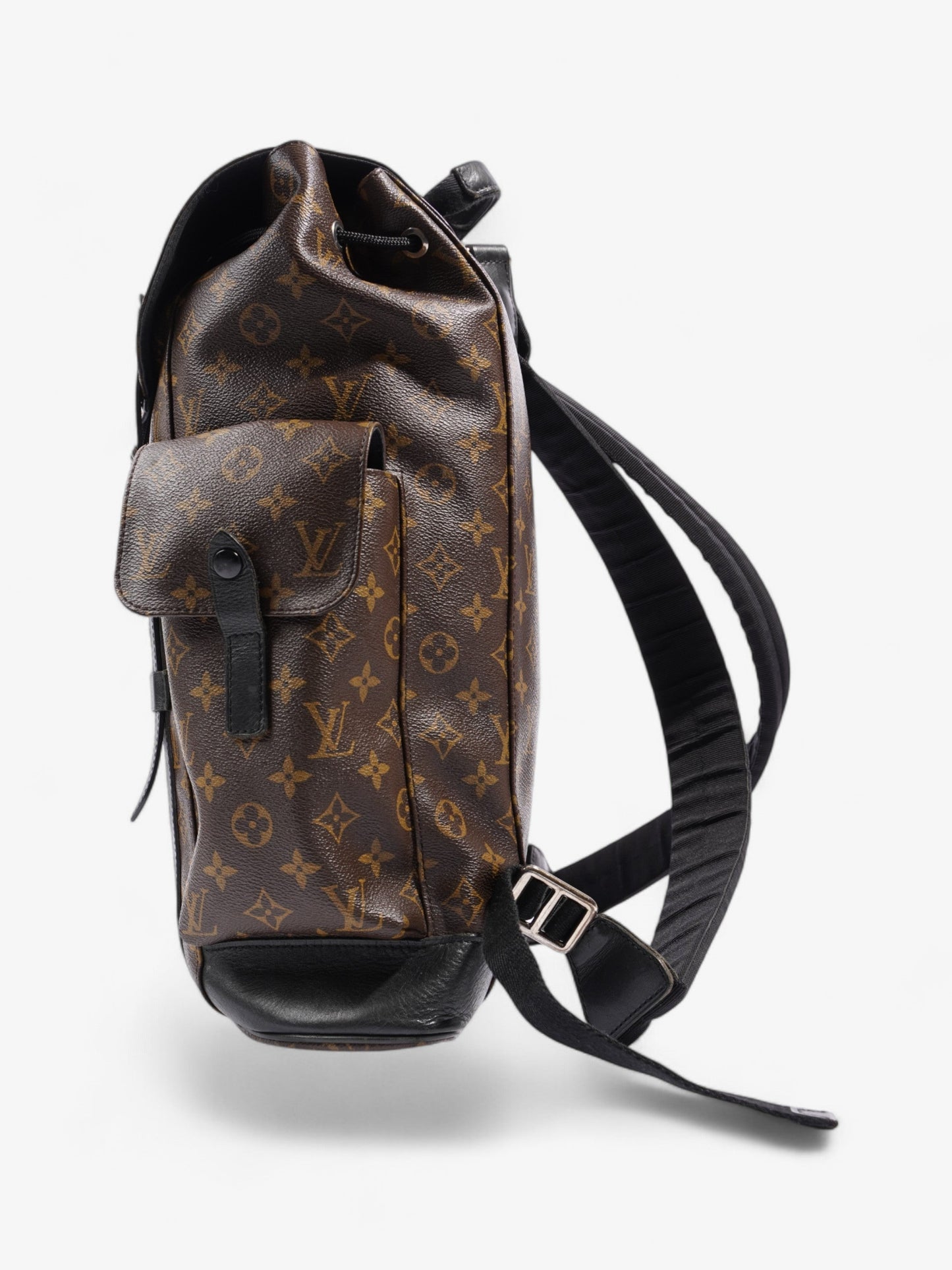 Louis Vuitton Christopher Monogram / Black Coated Canvas MM