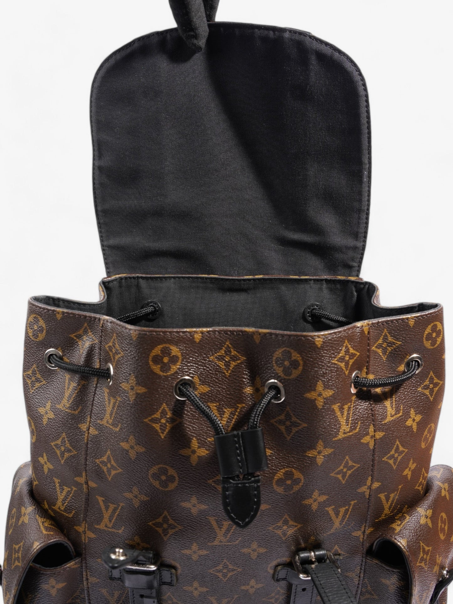 Louis Vuitton Christopher Monogram / Black Coated Canvas MM