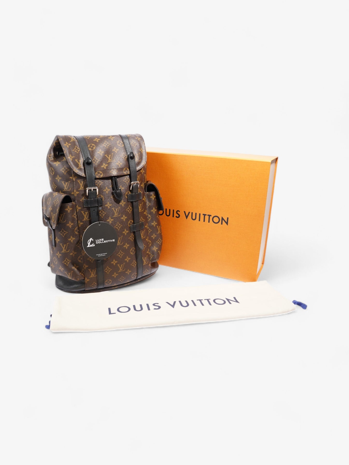 Louis Vuitton Christopher Monogram / Black Coated Canvas MM