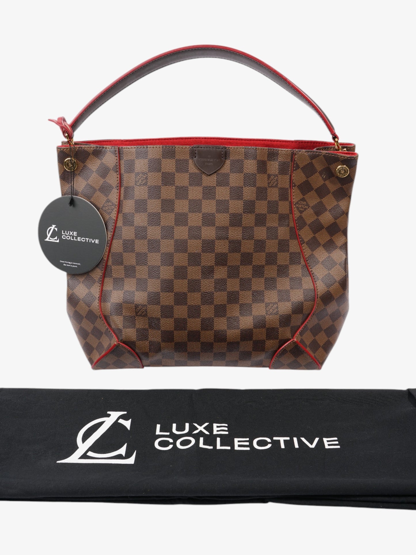 Louis Vuitton Caissa Damier Ebene Coated Canvas