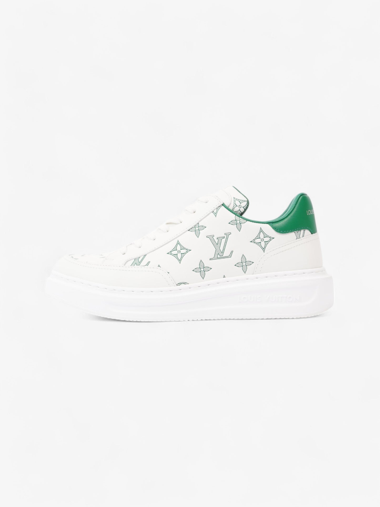 Louis Vuitton Beverley Hills White  / Green Leather EU 41.5 UK 7.5