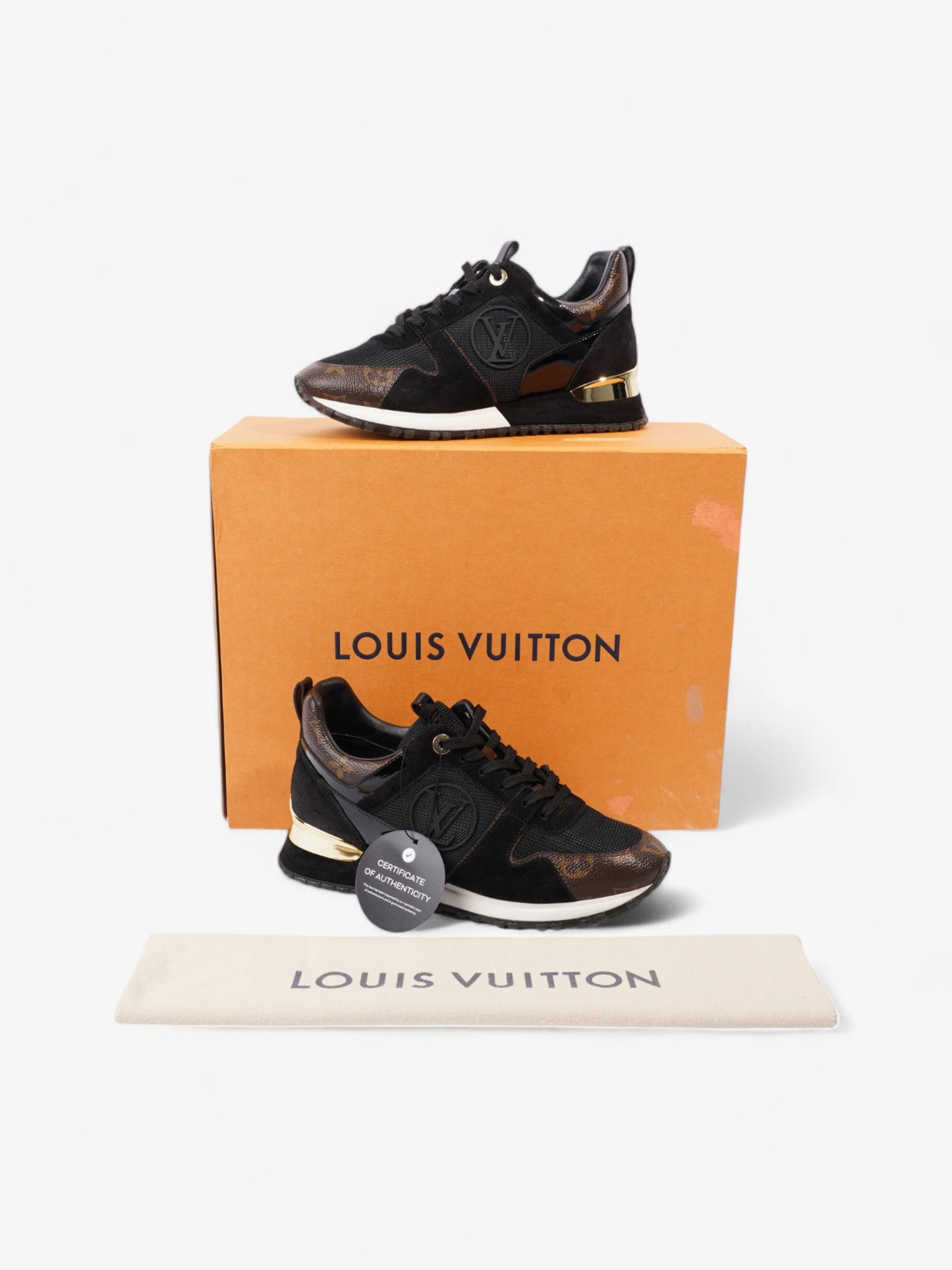 Louis Vuitton Run Away Black / Monogram Mesh EU 37 UK 4
