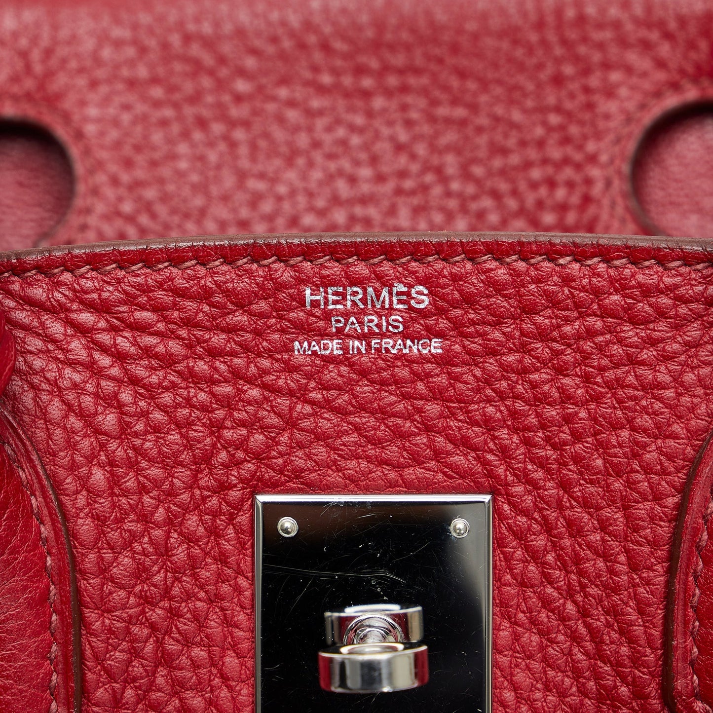 HermÃƒÆ’Ã‚Â¨s Birkin 30 Red Clemence Palladium