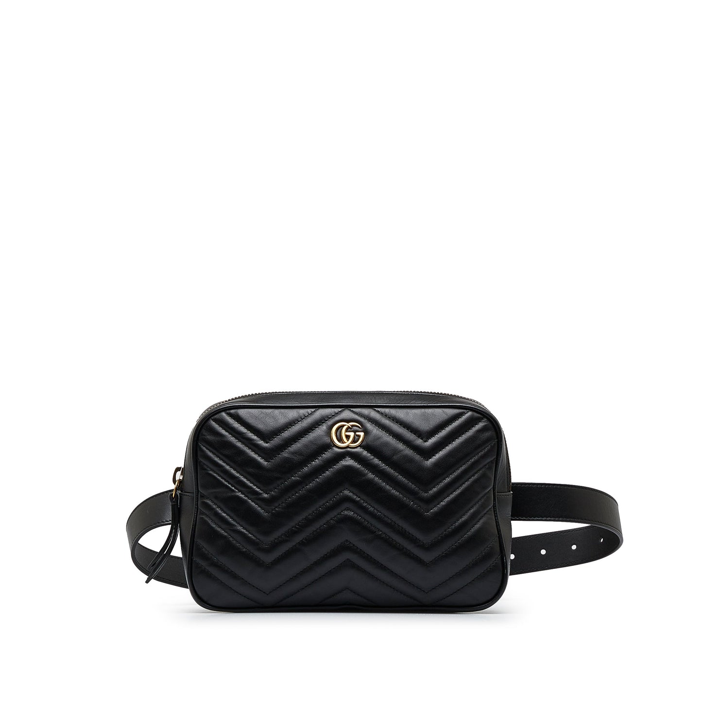 Gucci GG Marmont Square Belt Bag Black MatelassÃƒÆ’Ã‚Â©