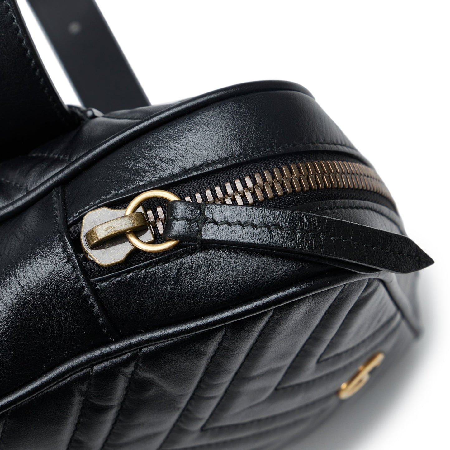 Gucci GG Marmont Square Belt Bag Black MatelassÃƒÆ’Ã‚Â©