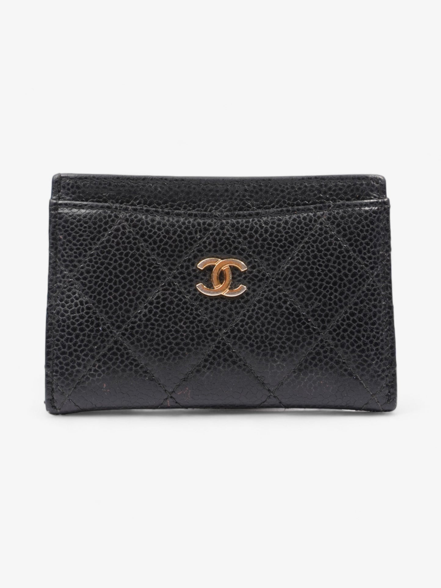 Chanel Classic Card Holder Black Caviar Leather