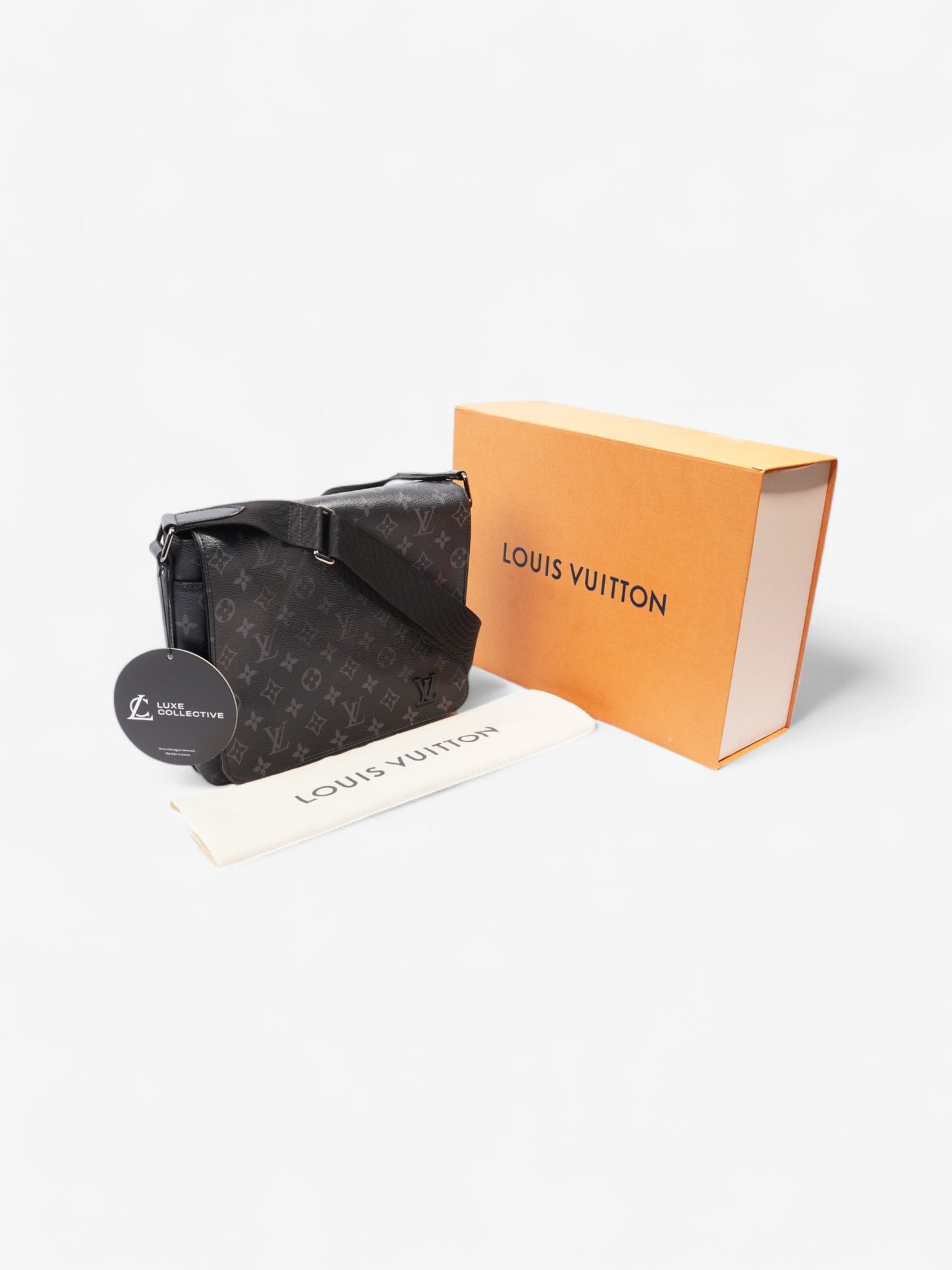 Louis Vuitton District Messenger Bag Monogram Eclipse Coated Canvas PM