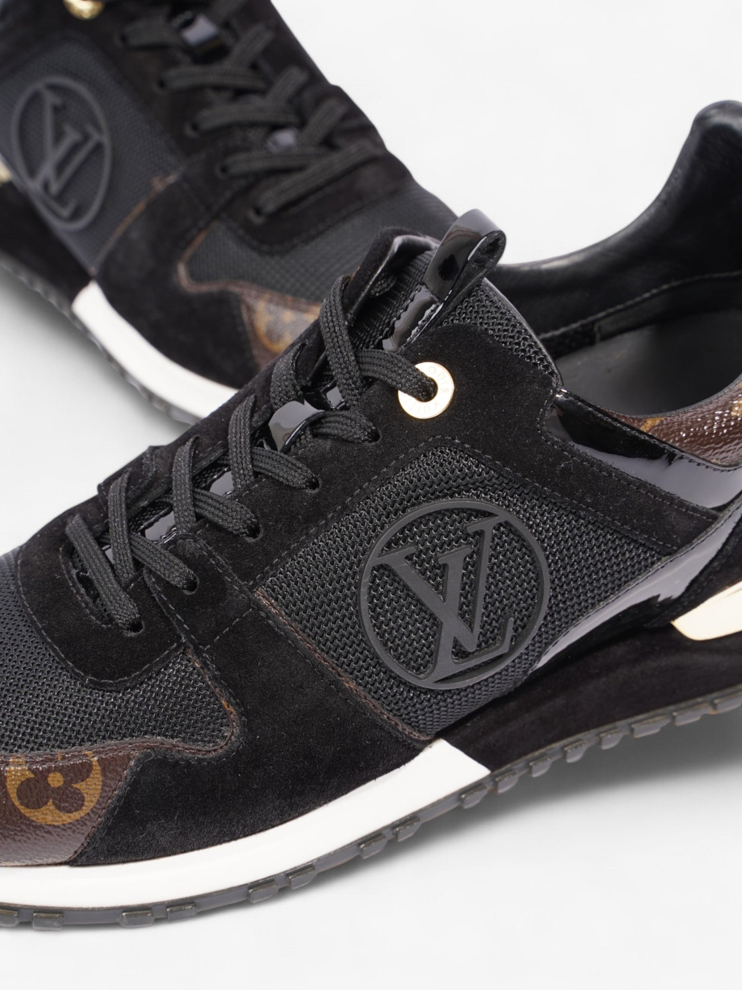 Louis Vuitton Run Away Black / Monogram Mesh EU 38.5 UK 5.5