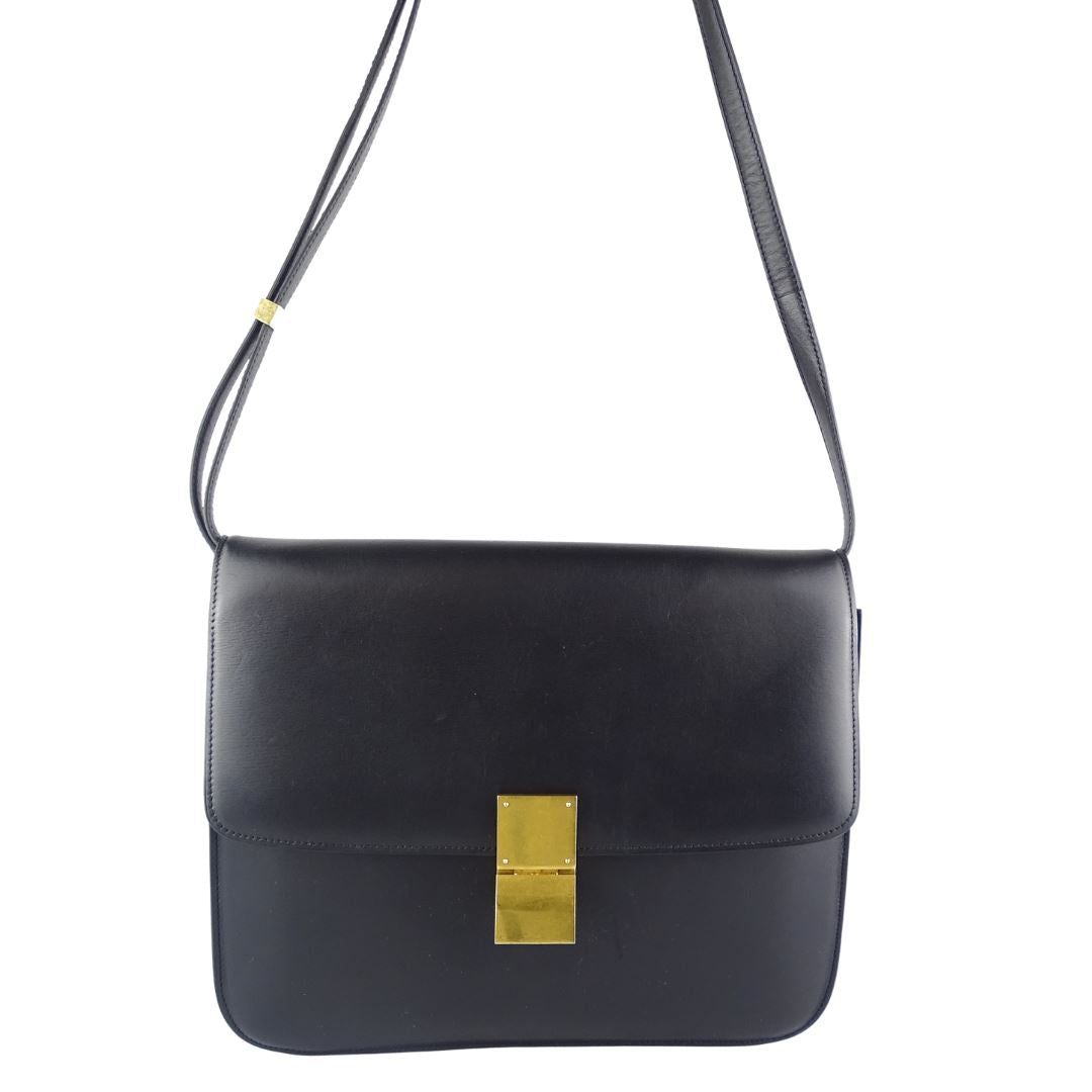 Celine Large Black Box Bag