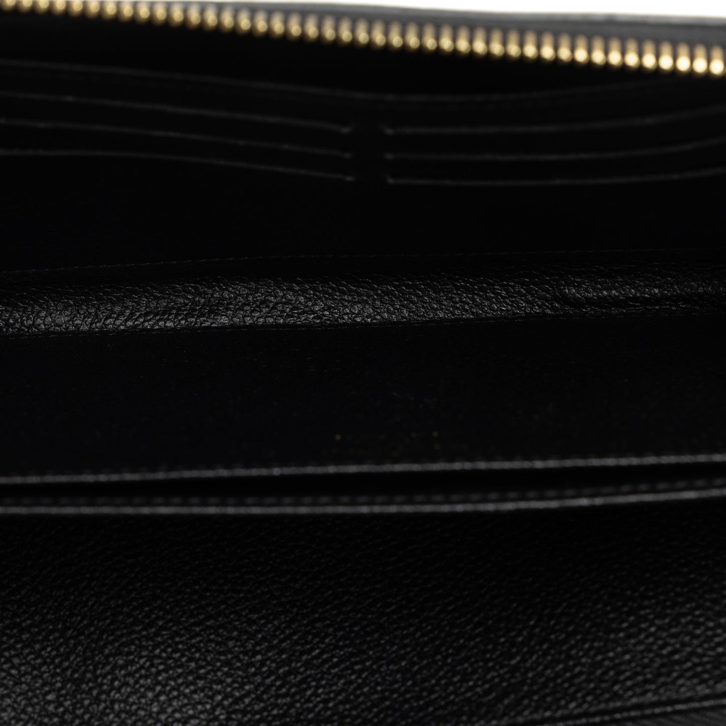 Black Louis Vuitton Monogram Empreinte Zippy Wallet