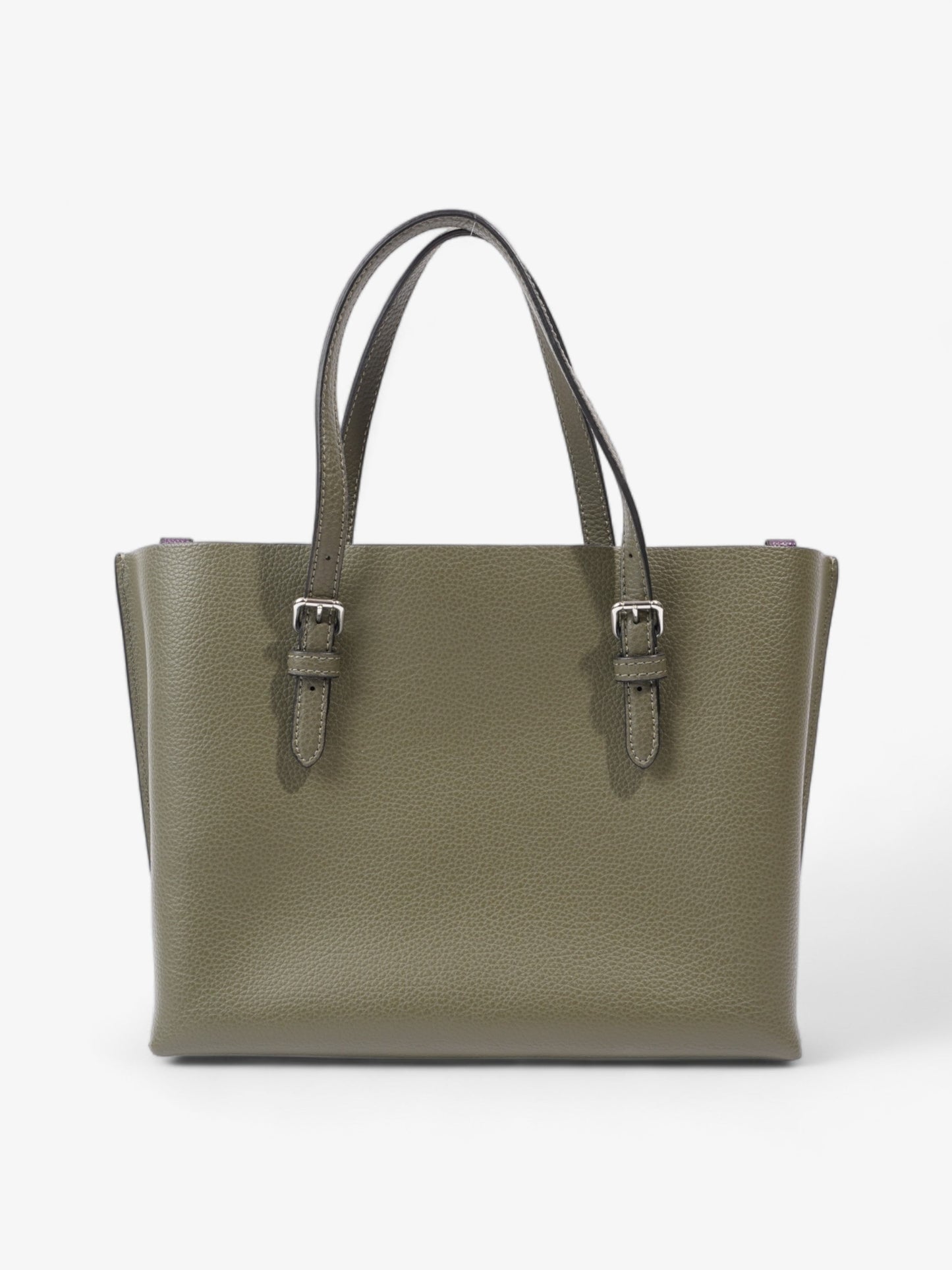 Coach Mollie Tote Bag 25 Olive Green Leather