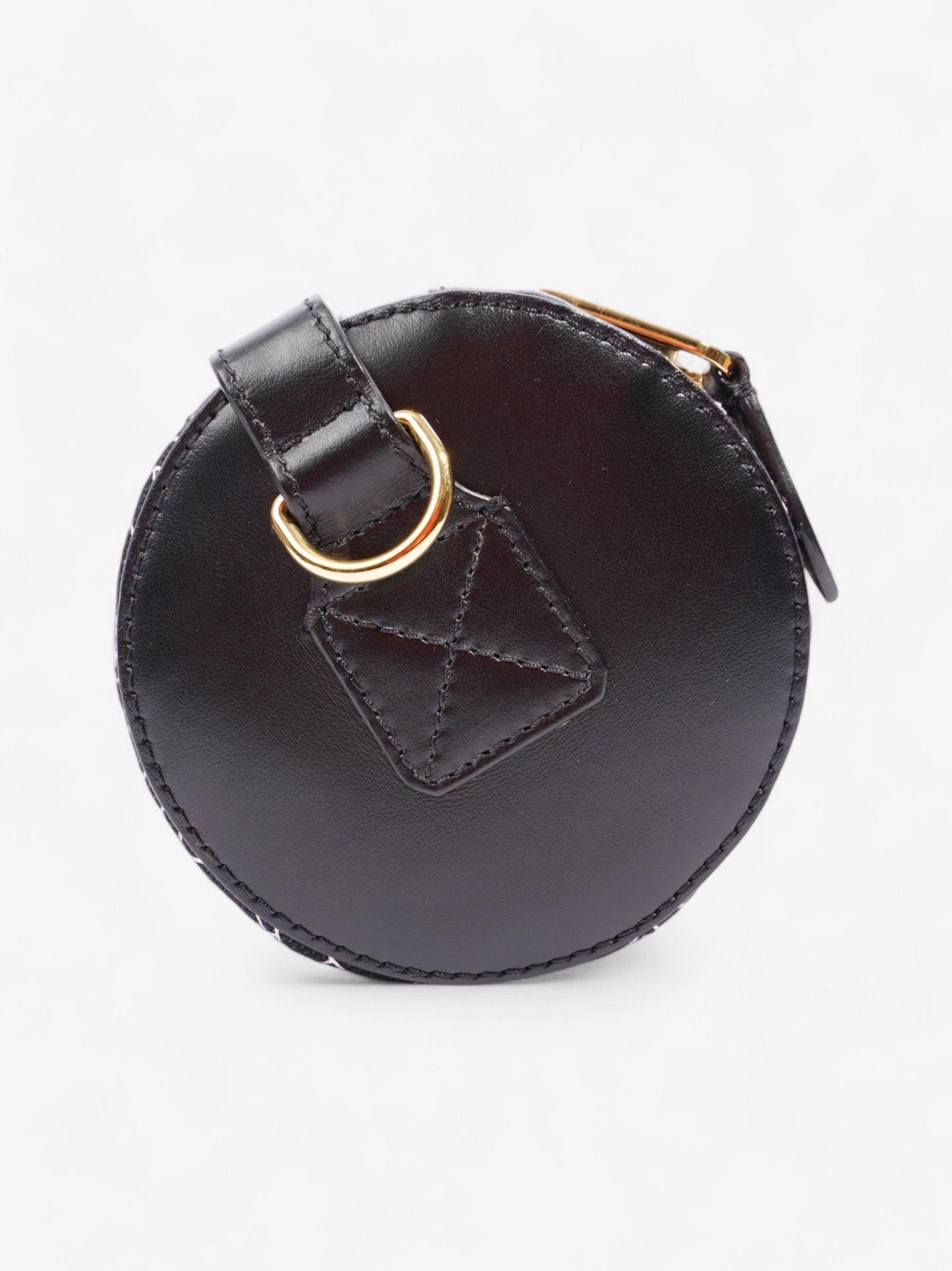 Burberry TB Barrel Bag Black / White / Red Canvas