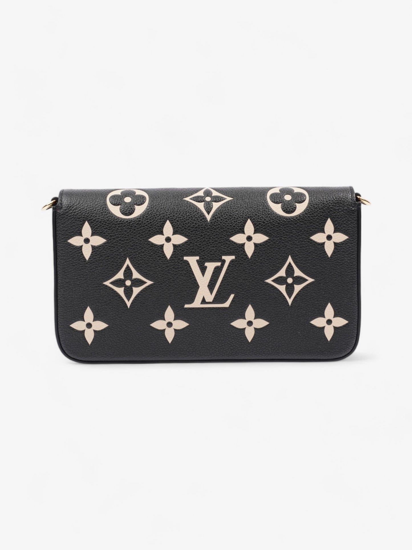 Louis Vuitton Pochette Felicie Black / Ivory Empreinte Leather