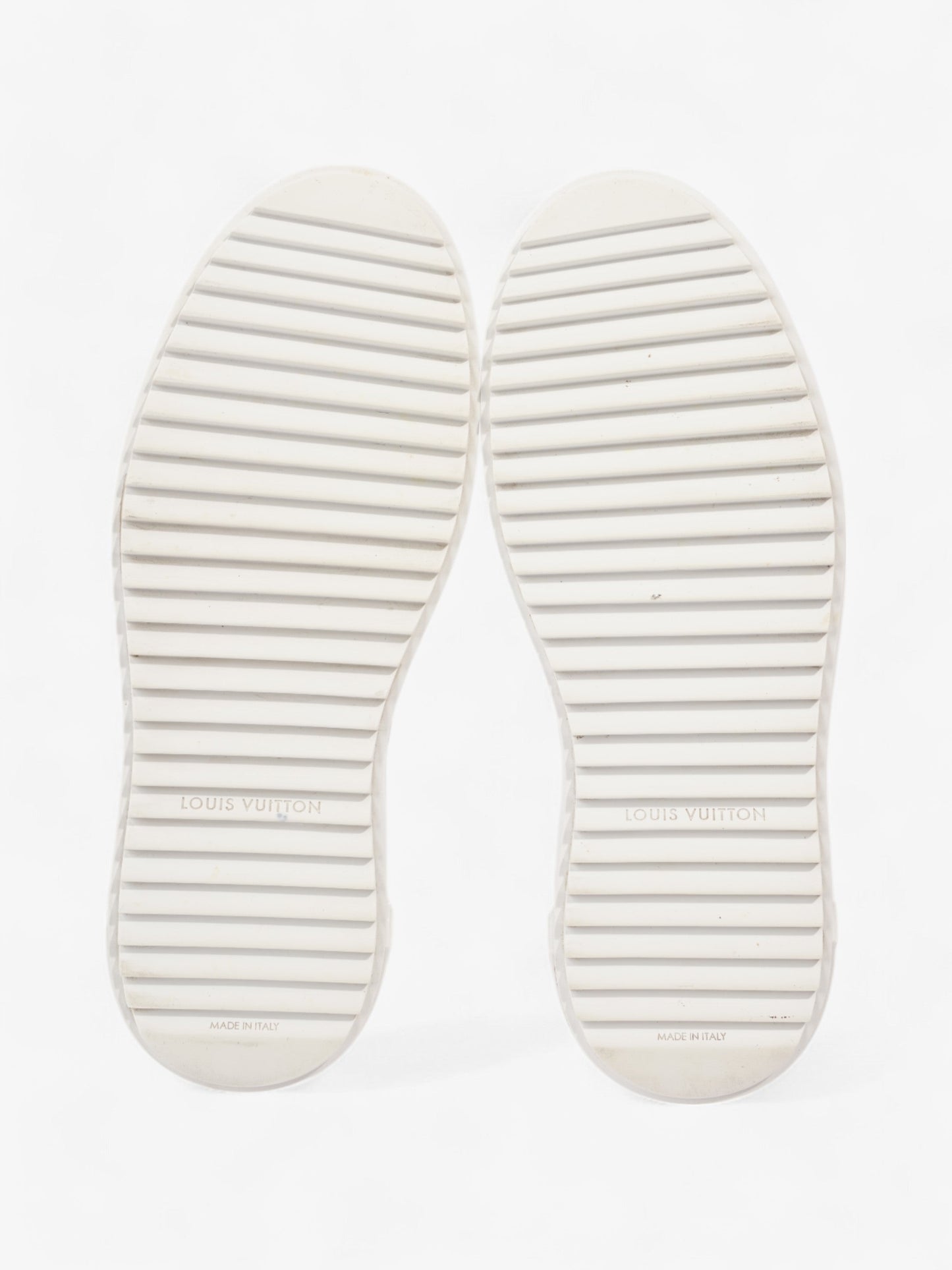 Louis Vuitton Time Out Sneakers White  / Brown Monogram Leather EU 38 UK 5