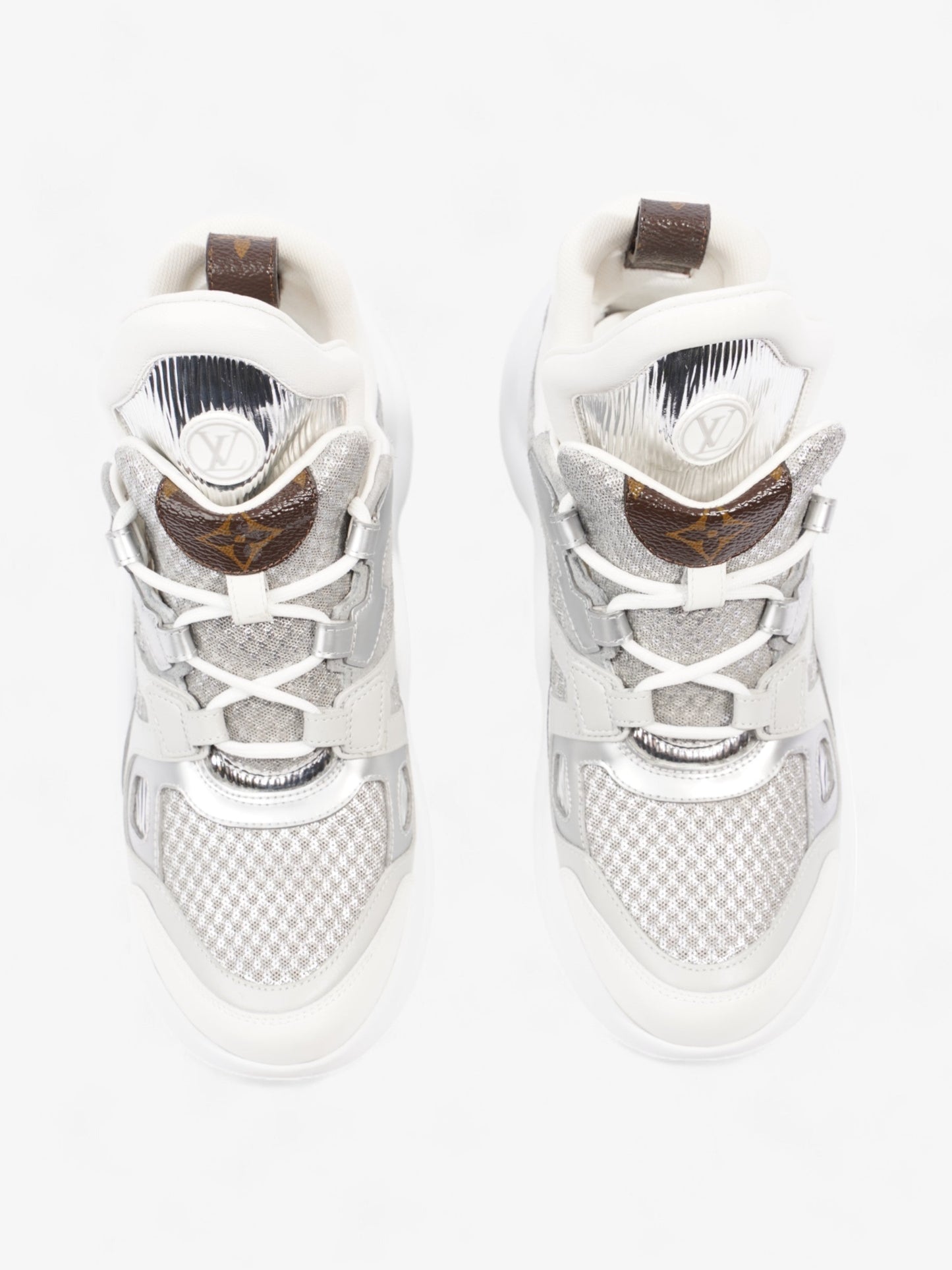 Louis Vuitton Archlight Silver / White Mesh EU 37 UK 4