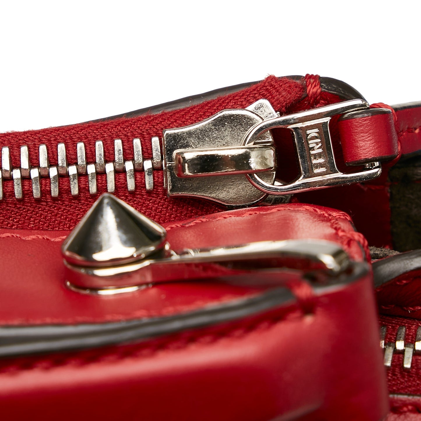 Fendi DotCom Handbag Large Red