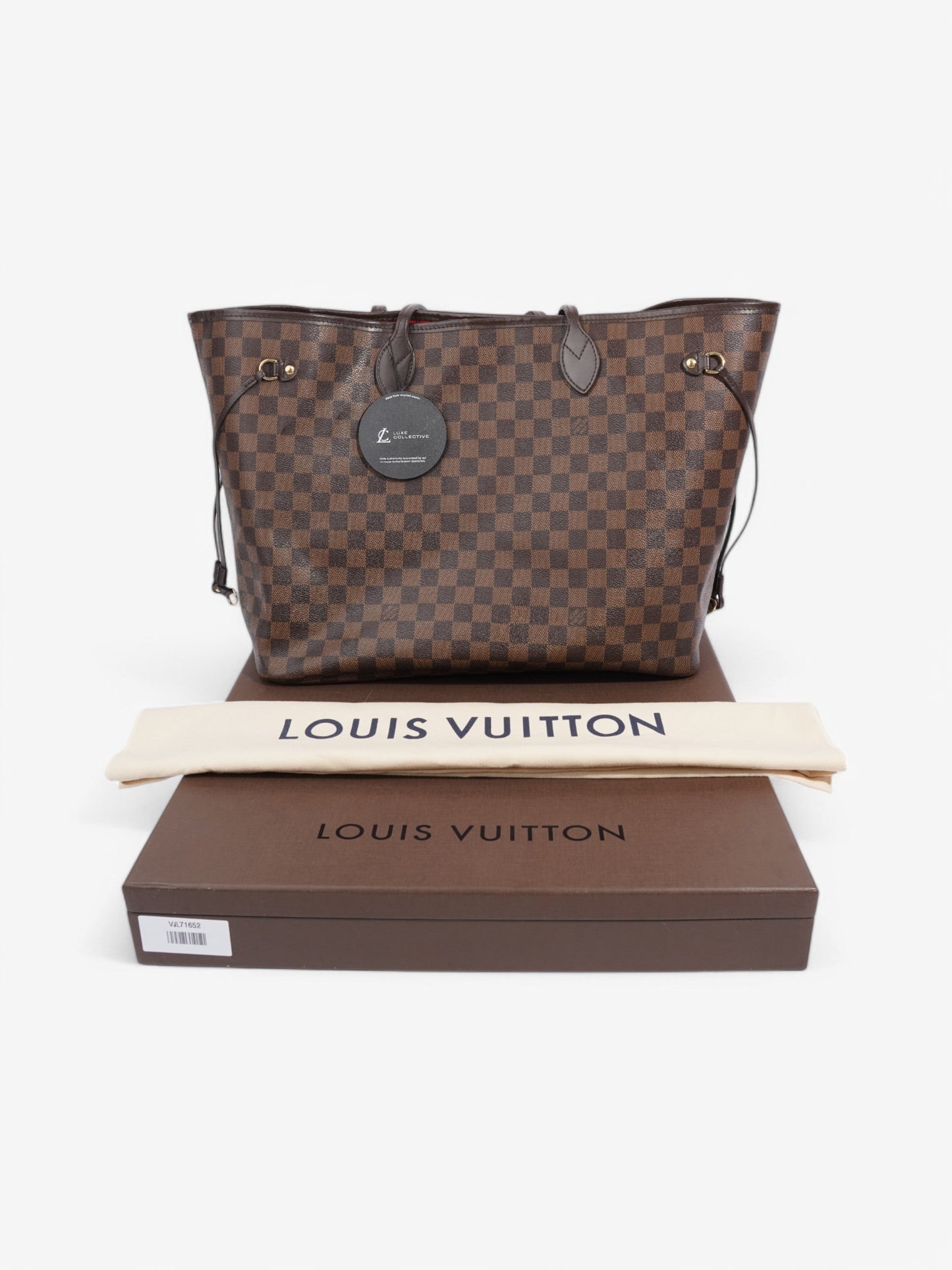 Louis Vuitton Neverfull Damier Ebene Coated Canvas GM