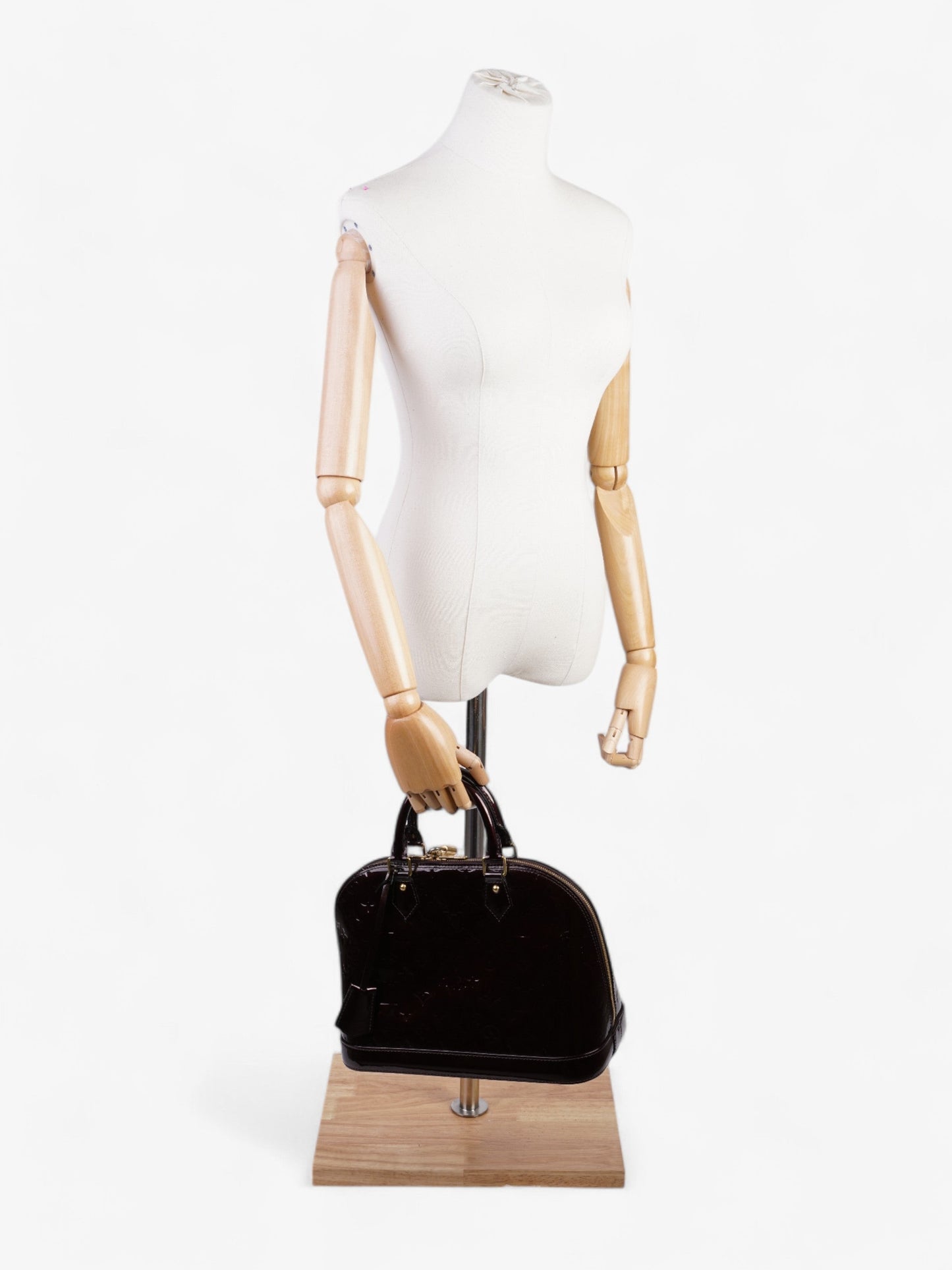 Louis Vuitton Alma Monogram Vernis / Amarante Vernis Leather PM