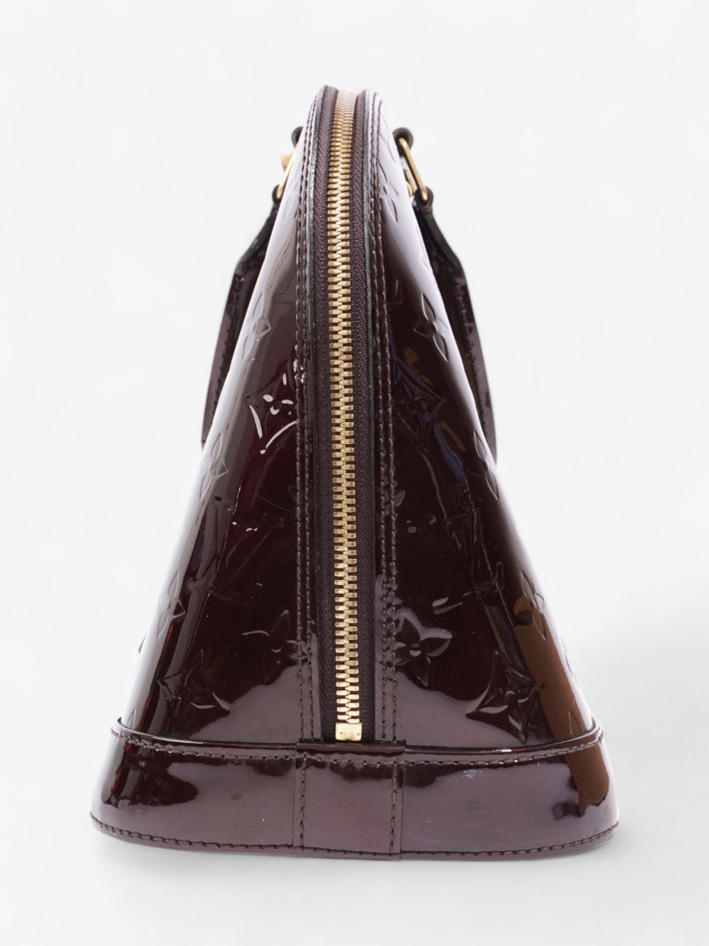 Louis Vuitton Alma Monogram Vernis / Amarante Vernis Leather PM